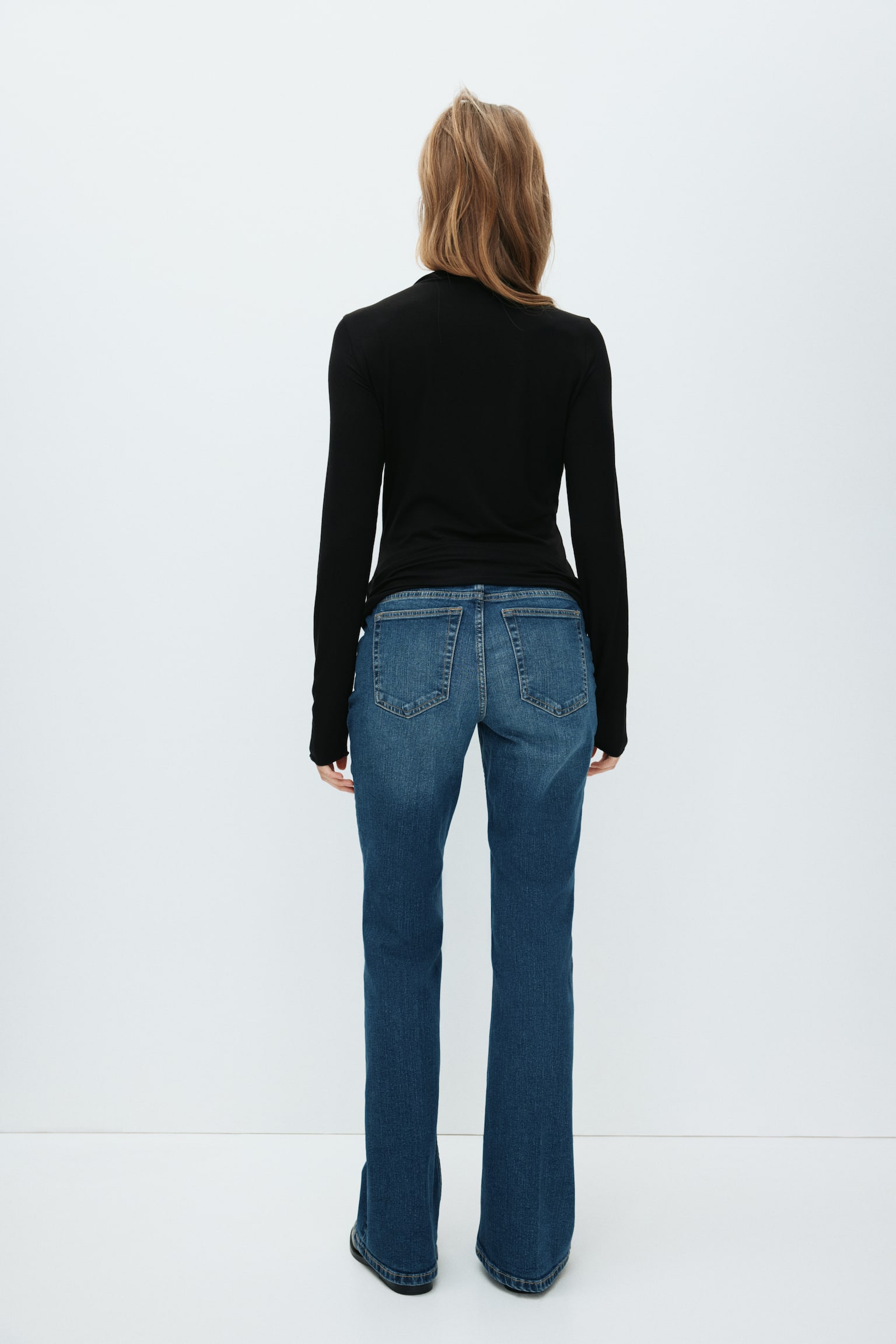 MAMA Flared Jeans - Denim blue/Denim blue/Black - 5