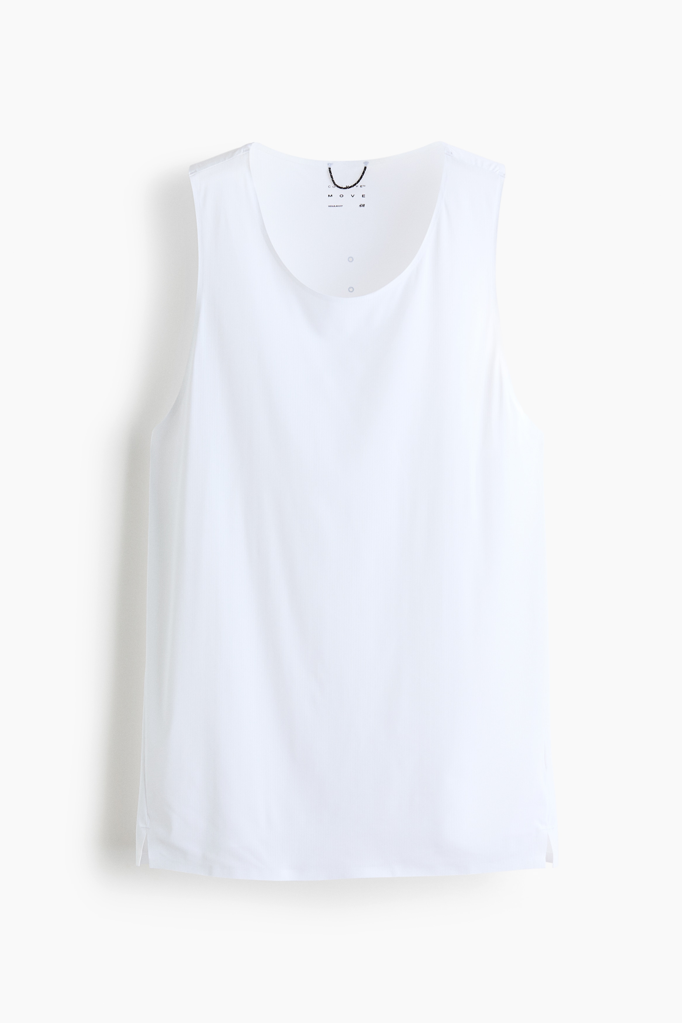 Cooling Lightweight Running Tank Top - White/Dark gray/White