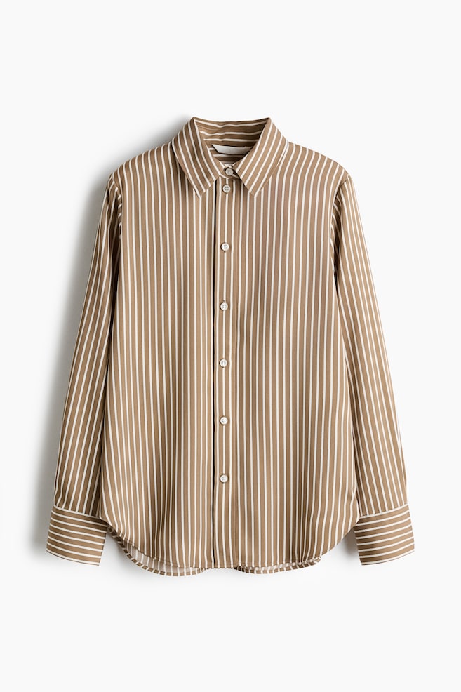 Shirt - Beige/Stripe/White/Navy blue/Pattern/Burgundy/Khaki green/Pattern/Burgundy/Pink stripe/Navy blue/White/Dark khaki green/Light beige/Black - 1