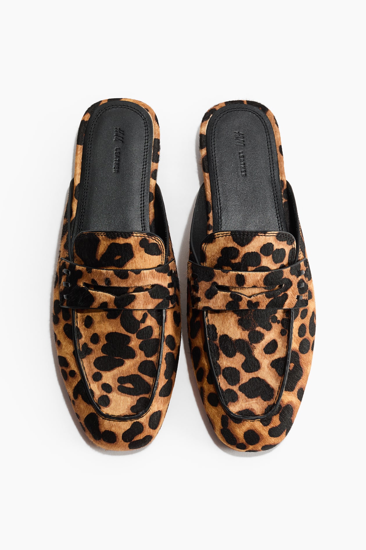 Leather Mule Loafers - image 2