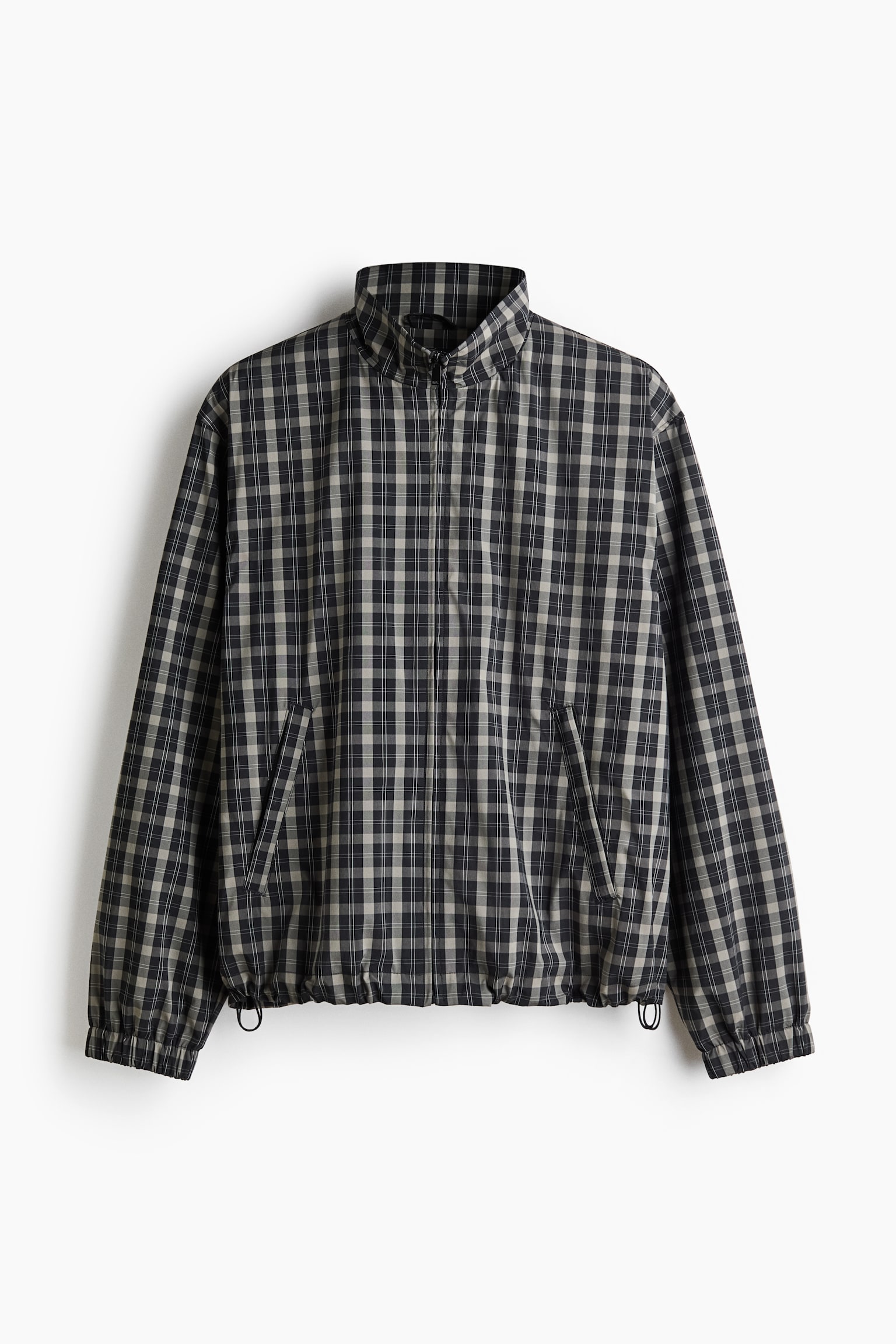 Track jacket - Greige/Checked