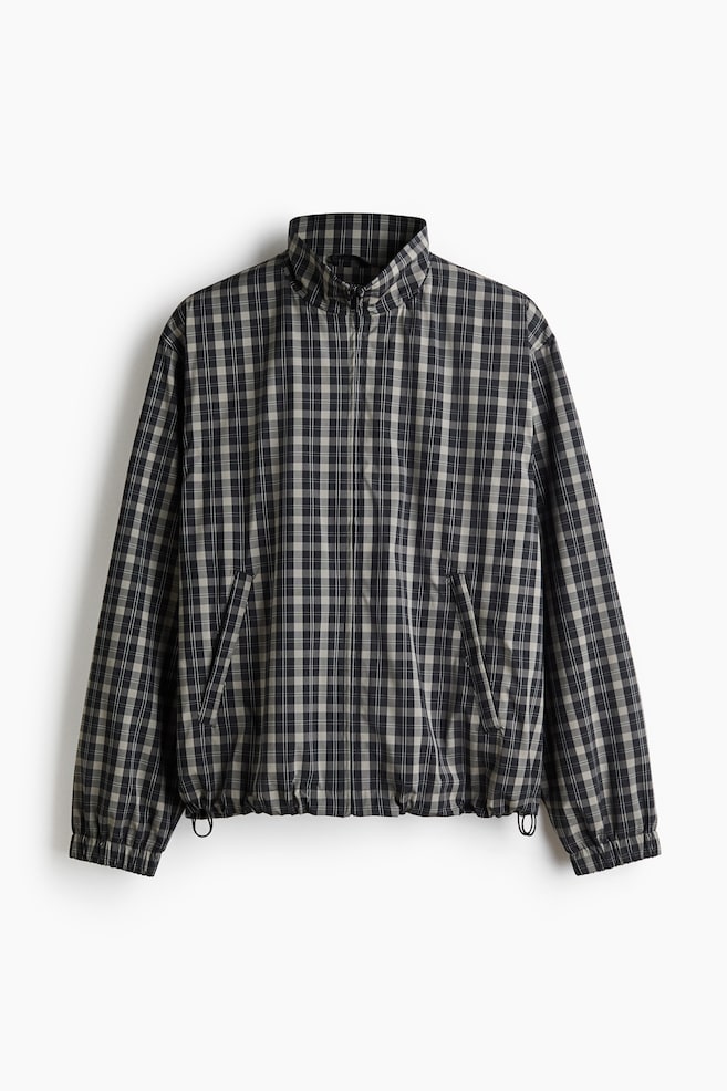 Track jacket - Greige/Checked - 1