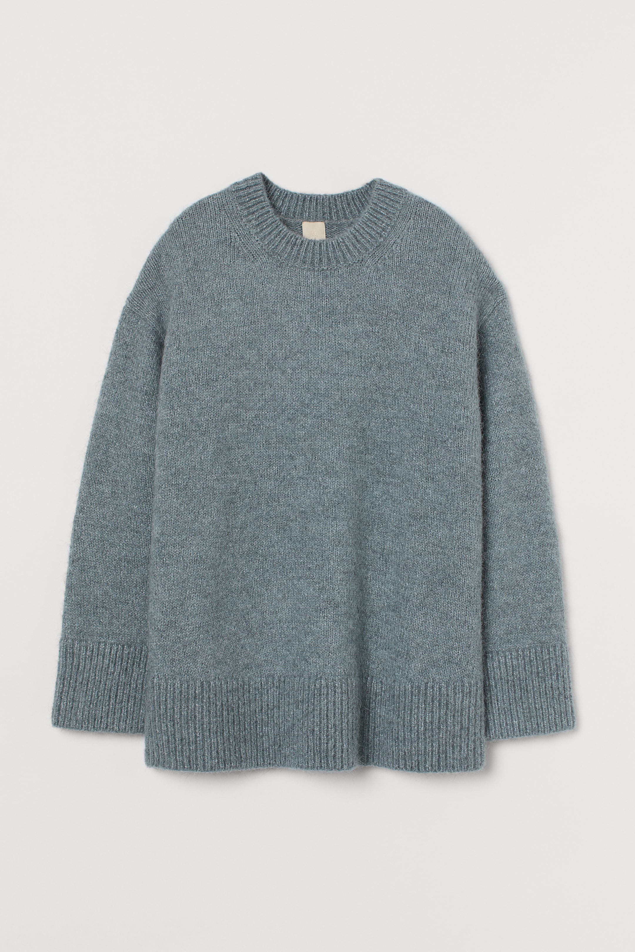 View larger image: Wool-blend jumper - Turquoise-grey - Ladies | H&M GB 1