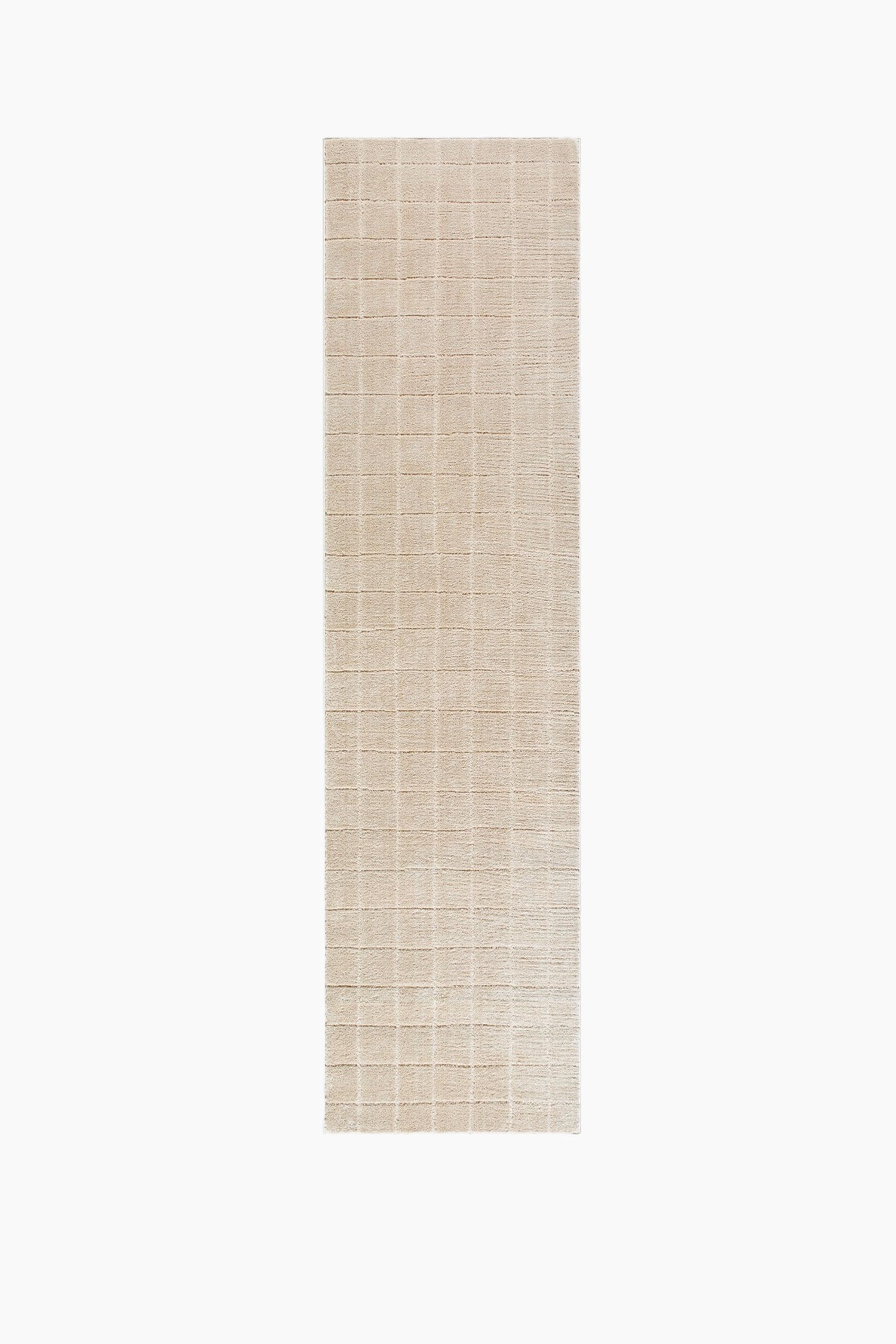 Cascade Modern High Pile Designer Rug - Beige/Ivory