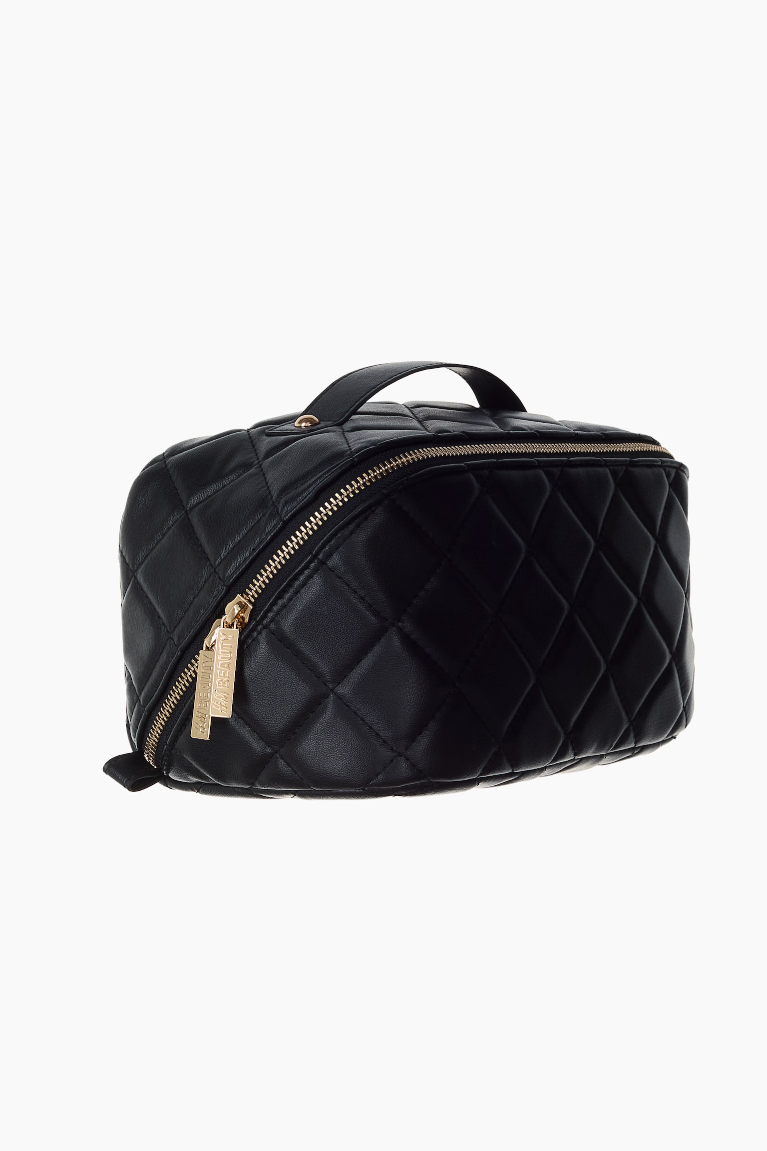 Boxy wash bag - Black/Black/Beige - 2