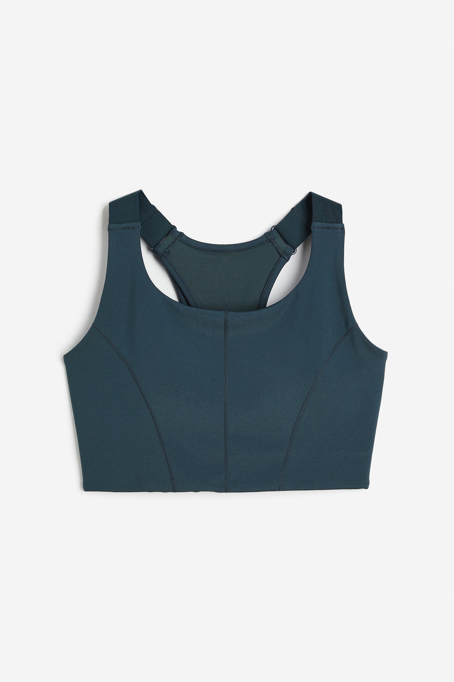 High Support DryMove™ Sports Bra - Dark teal/Dark khaki green/Black/Dark blue/White/Dark khaki green/Light beige/Dark plum/Bright blue - 1