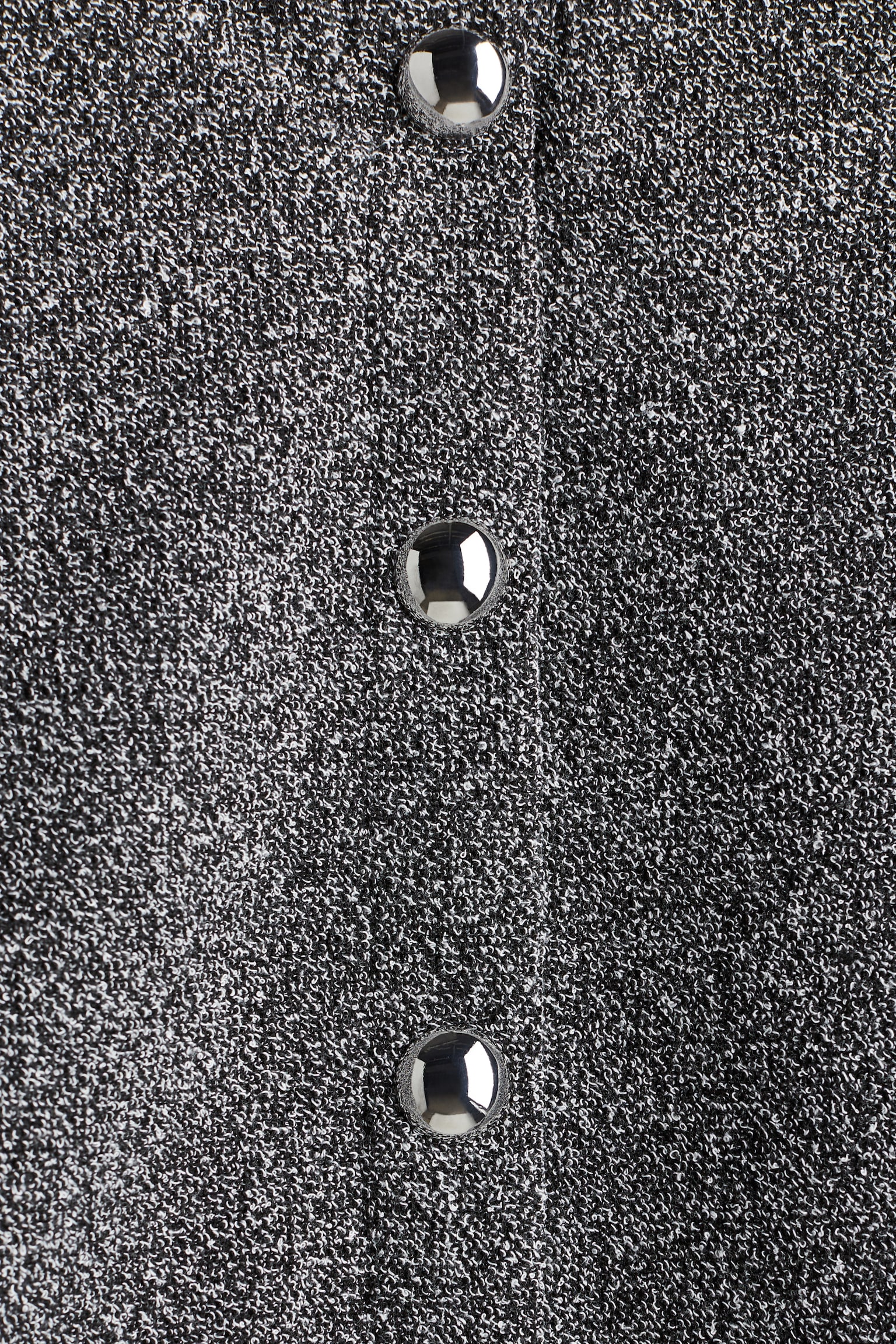 Женский кардиган H&M Shoulder-Pad, цвет: Чёрный меланжевый — фото 2