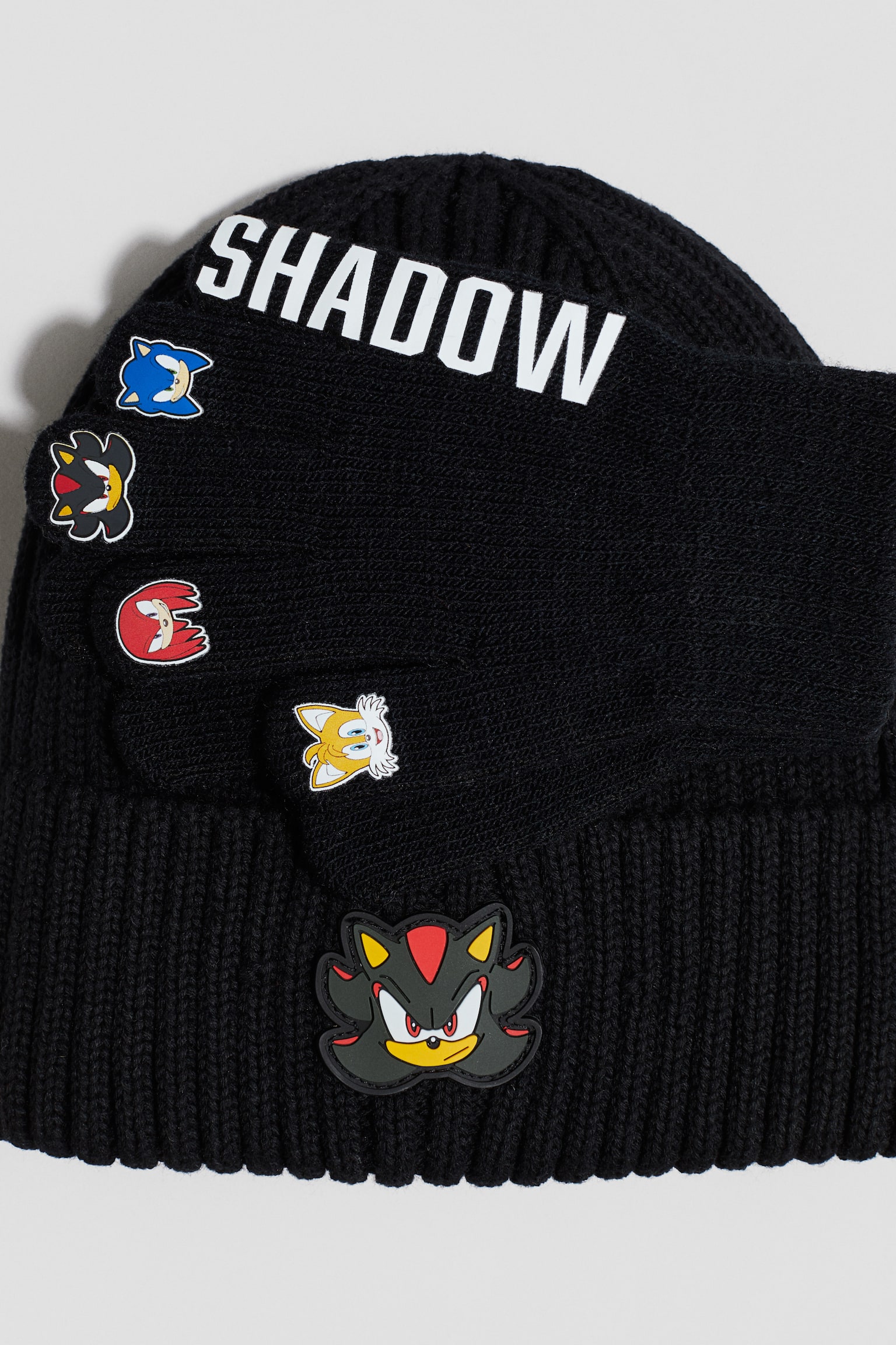 2-piece beanie and gloves set - Black/Sonic the Hedgehog/Red/Spidey - 2