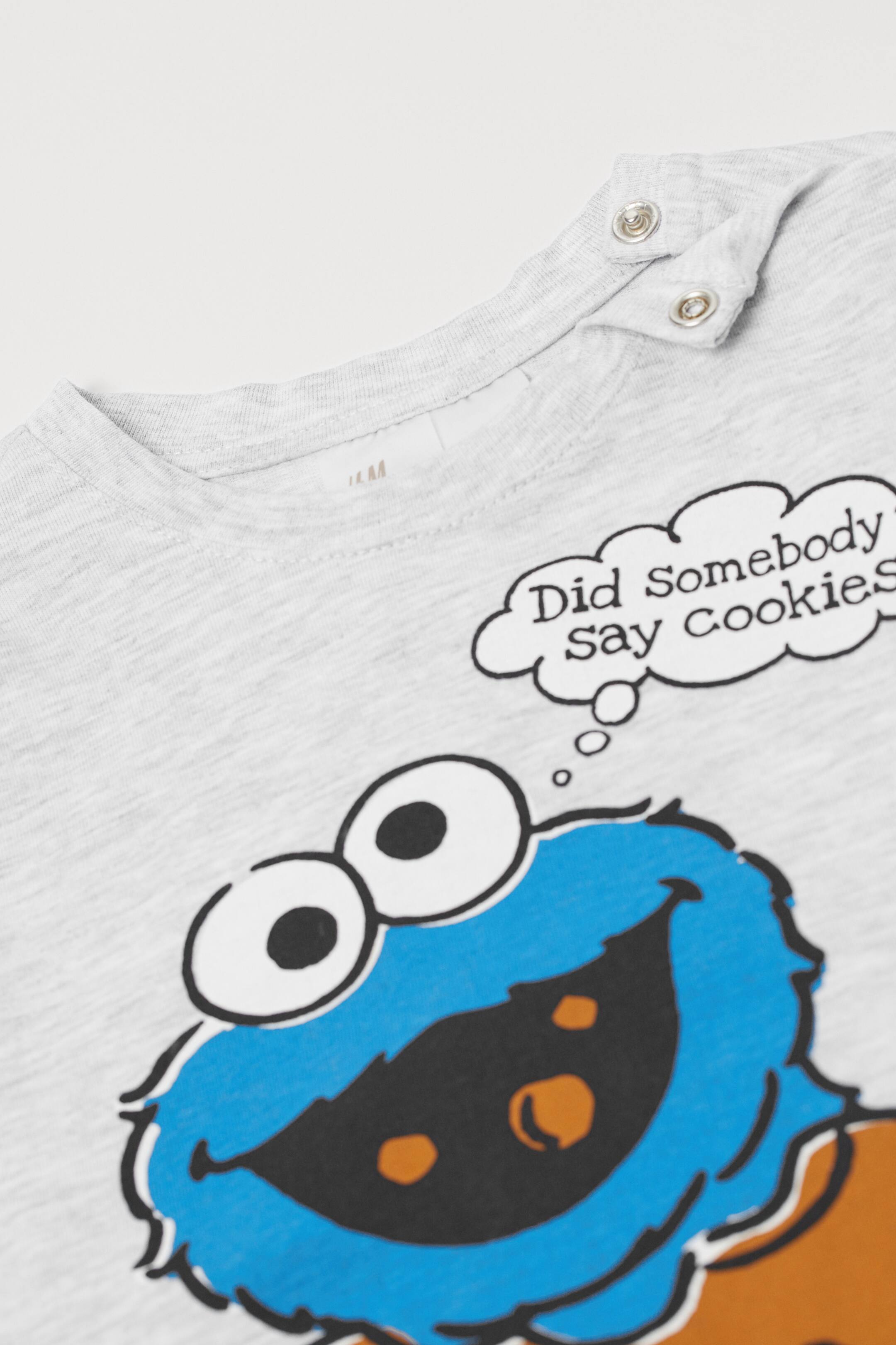 Größeres Bild ansehen: 3-teiliges Jerseyset - Graumeliert/Sesamstraße - Kids | H&M DE 4