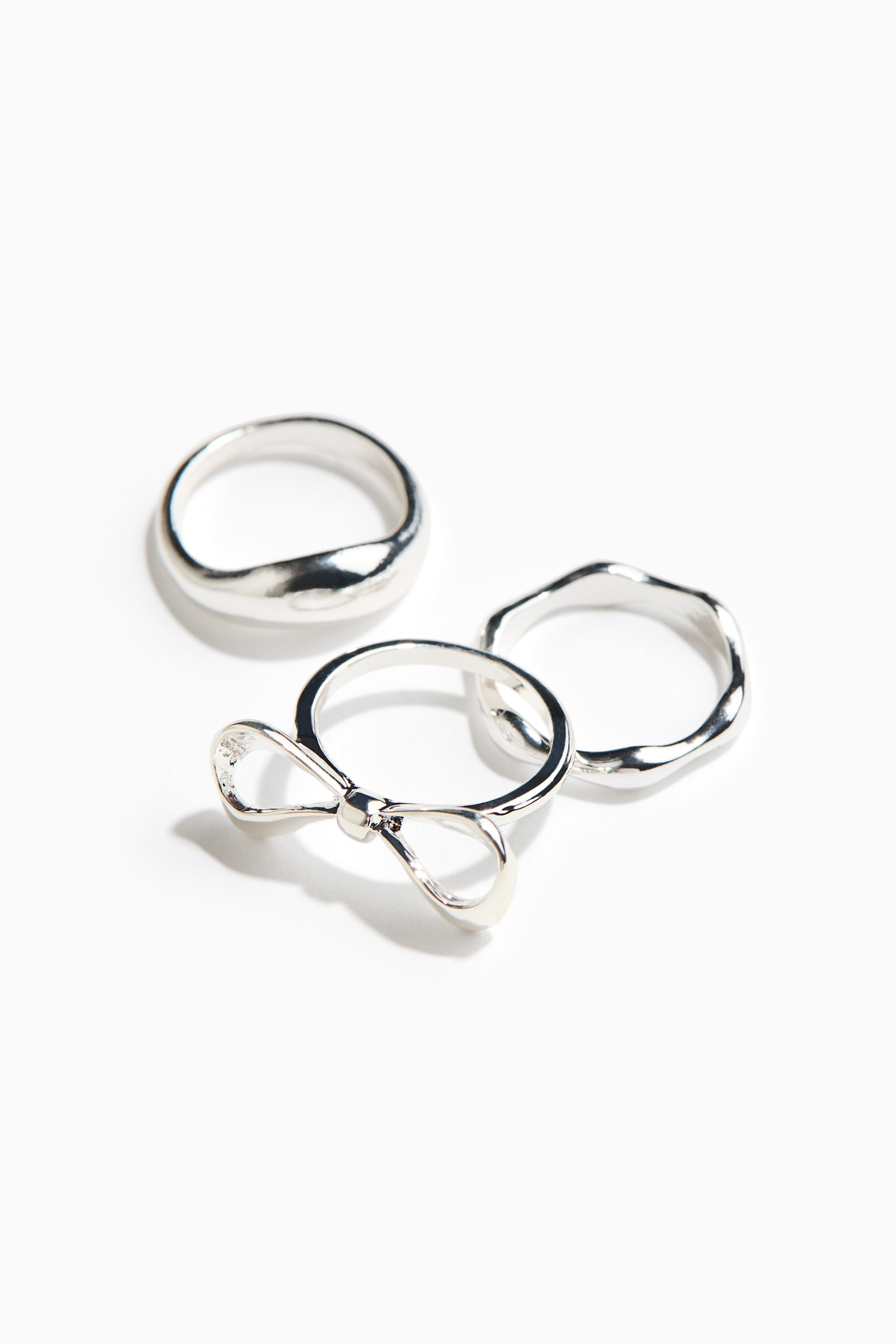 Ampliar la imagen: 3-pack rings - Plateado - Ladies | H&M MX 2