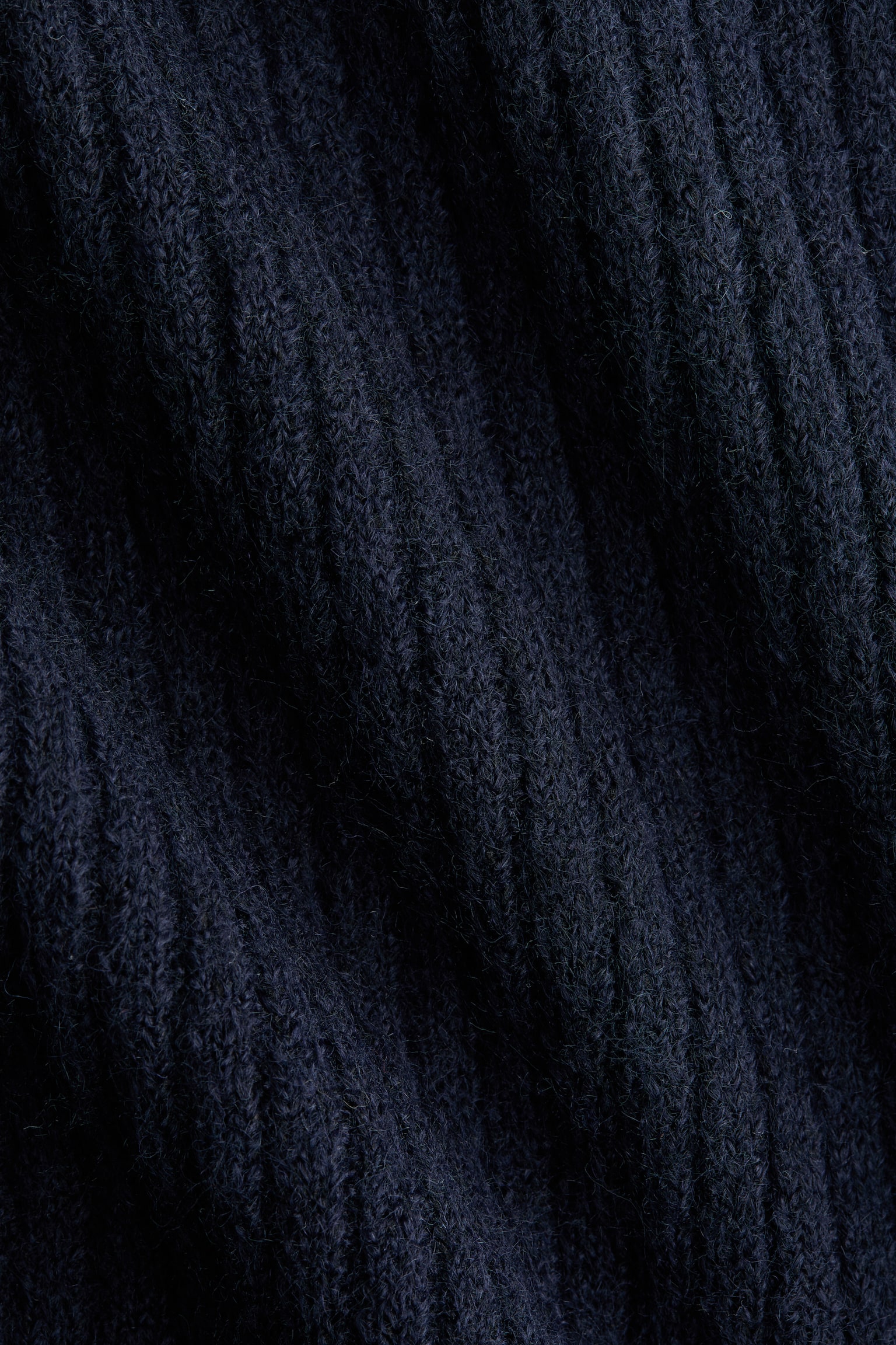 Šaty z žebrovaného úpletu odhalující ramena - Námořnická modř/Vínová - 5