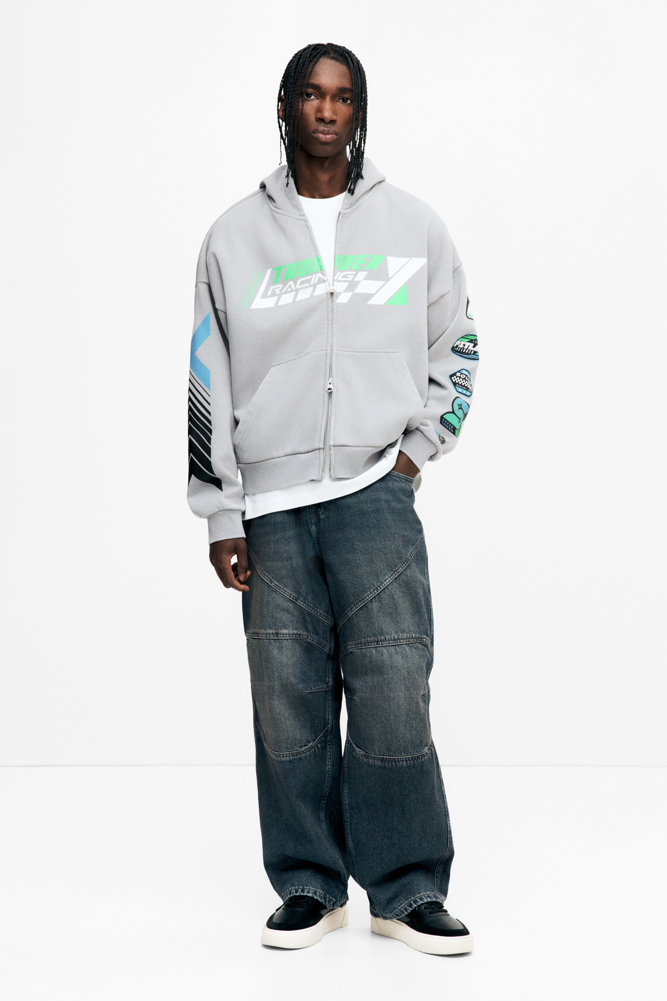 春高　バレー　スウェット MENS COOLMAX プレーティング天竺 スウェットプルオーバー タバコ