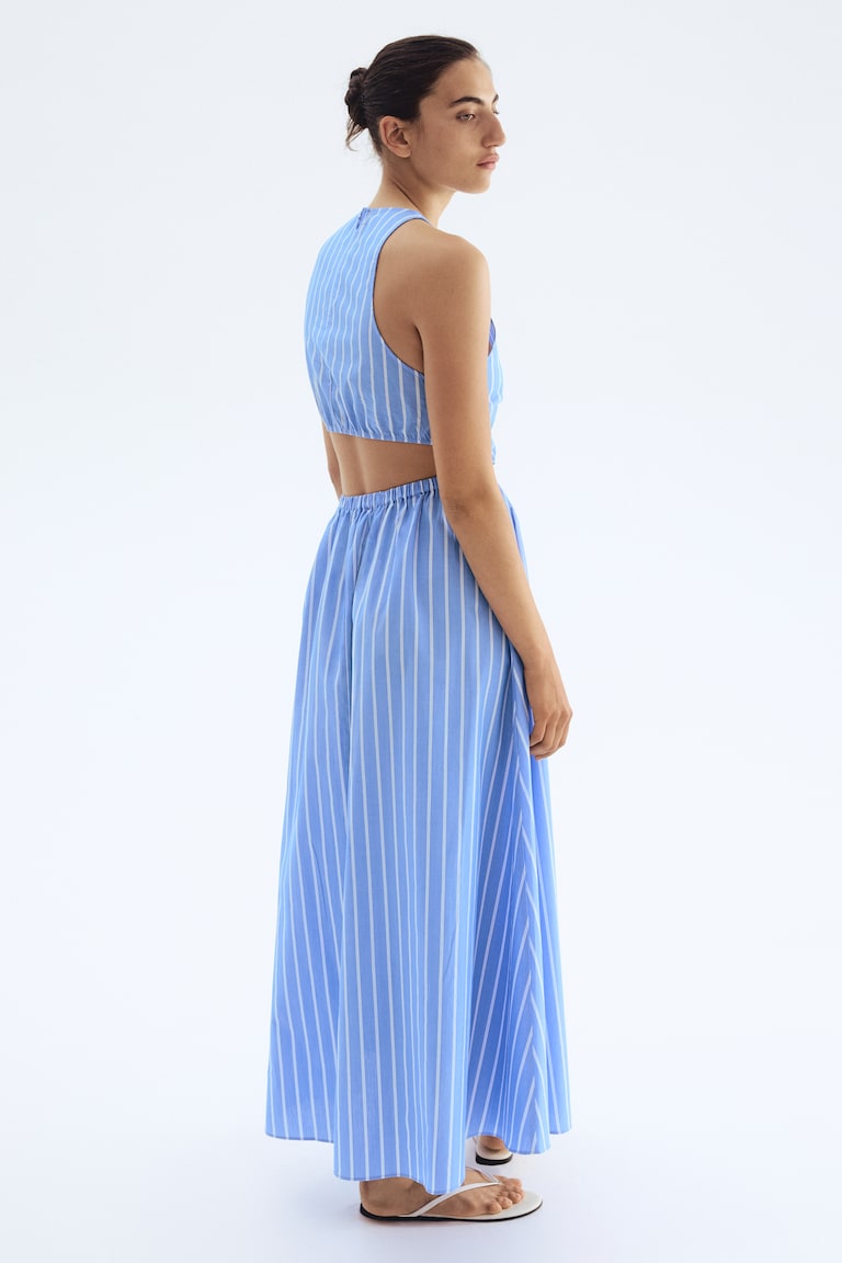 Vestido em popelina de algodão