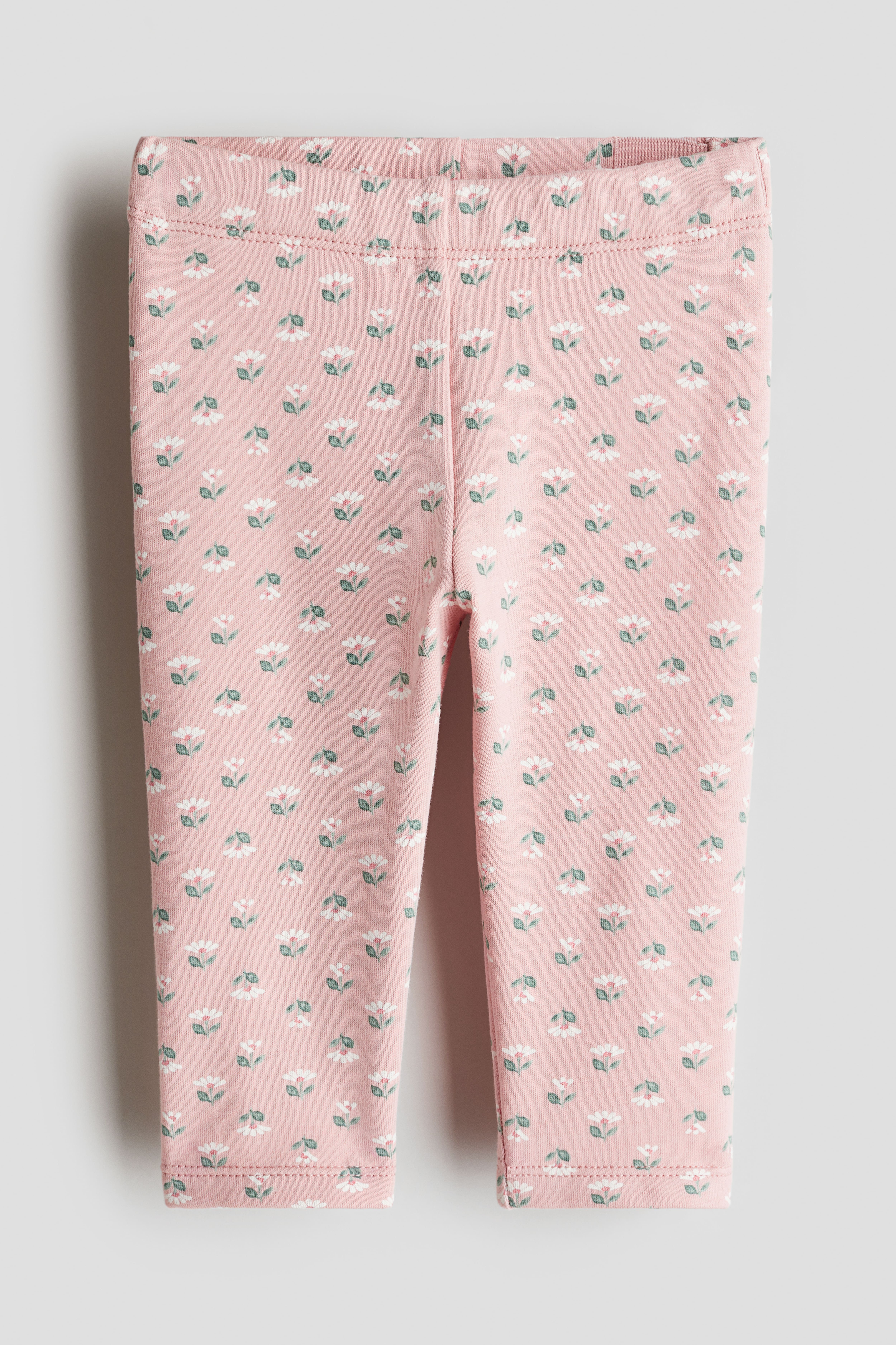 Baby Pink Cotton Leggings Size 9M 6 9M H M