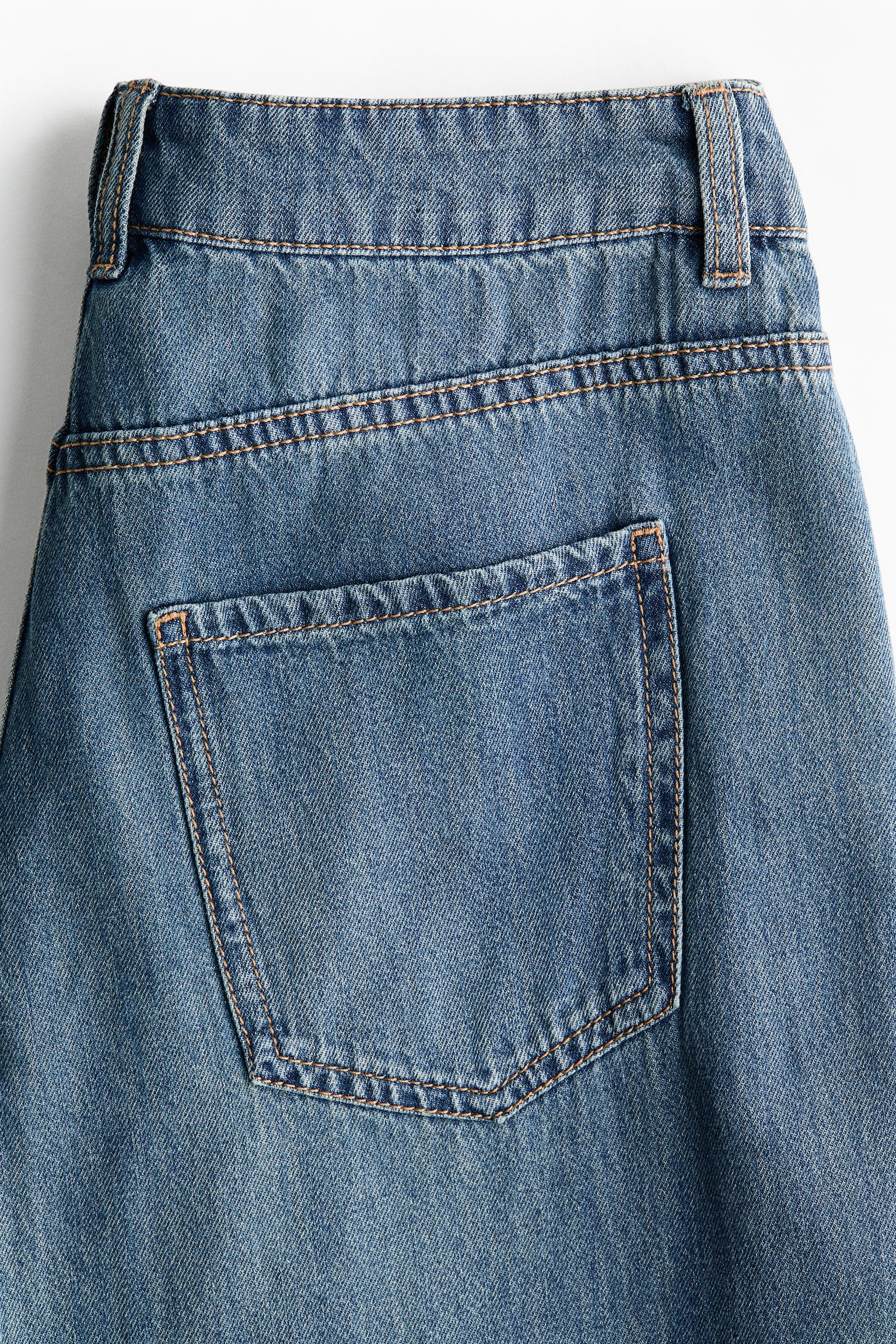 Wide Regular Waist Jeans - Azul denim/Azul denim oscuro/Gris - 5