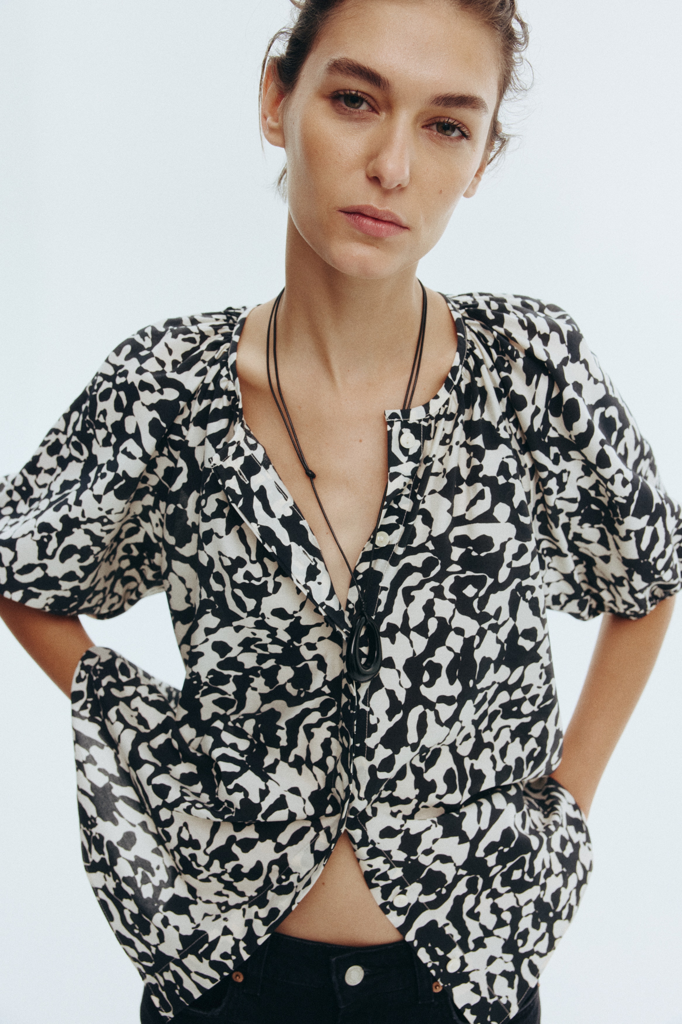 Balloon-Sleeved Blouse from H&M - $17.99