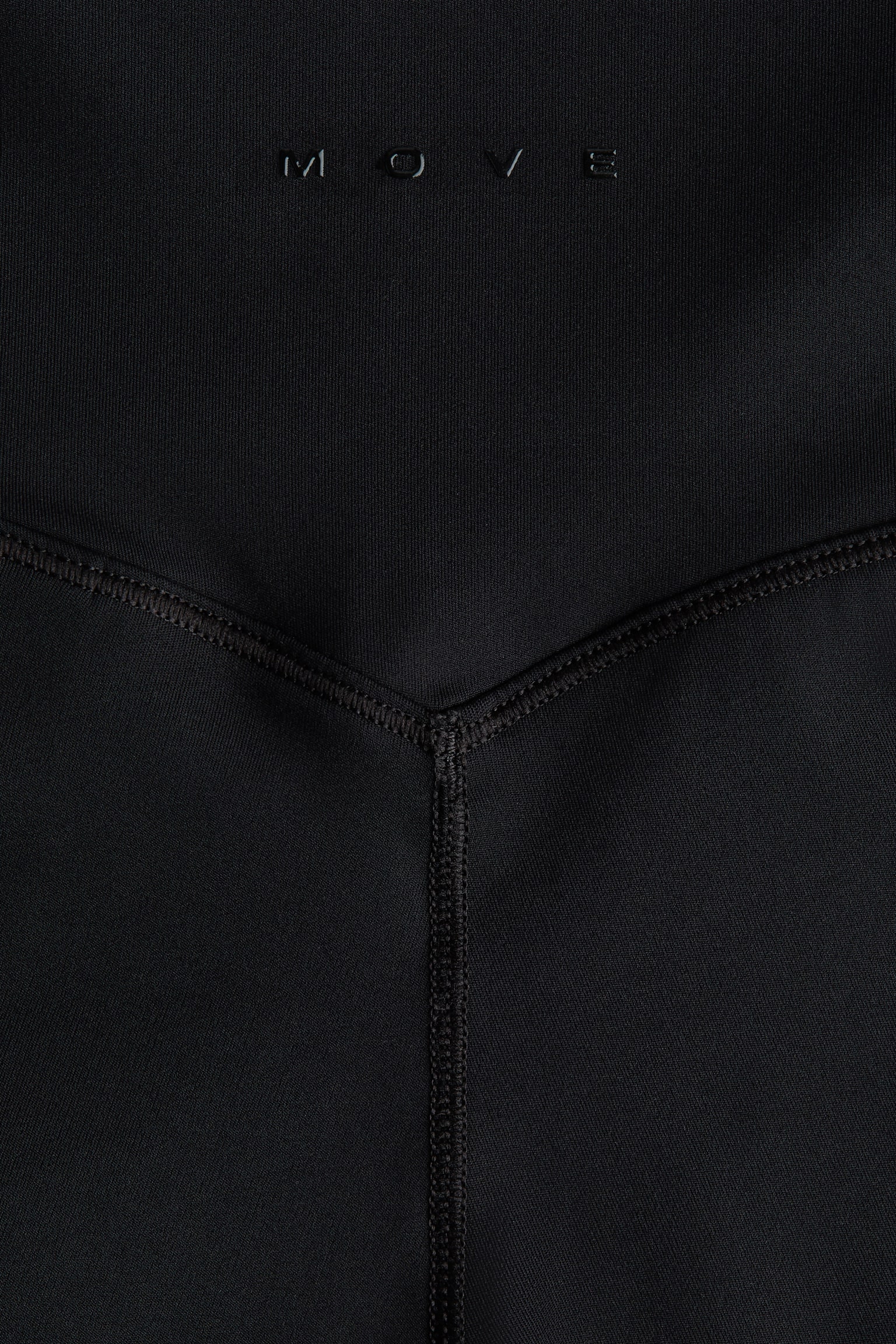 Flared sports leggings with SculptMove™ - Negro/Beige - 3