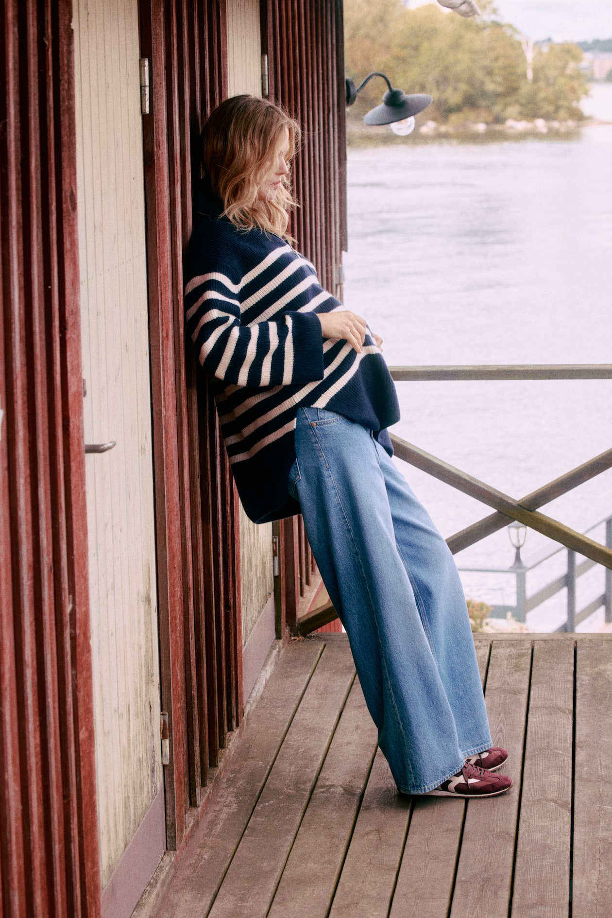 MAMA Jean large Before & After - Bleu denim - FEMME | H&M FR