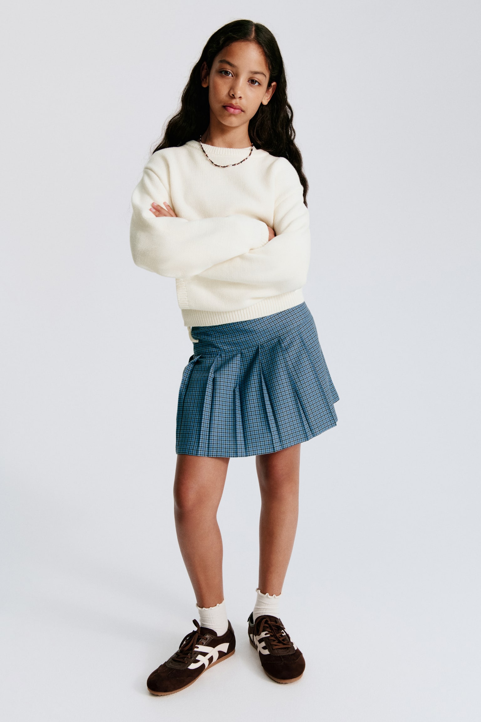 Детский свитер H&M Fine-Knit, цвет: Слоновая кость — фото 3