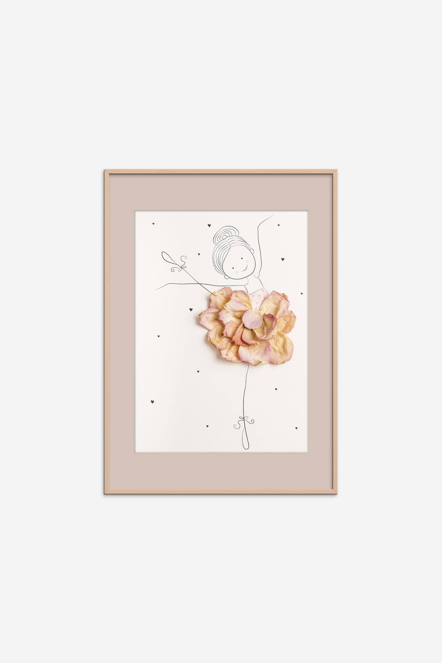 Mette Handberg - Ballerina Emma (framed) - Mehrfarbig - 1