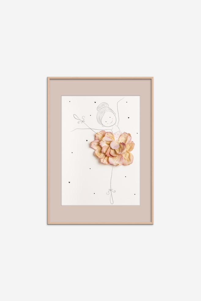 Mette Handberg - Ballerina Emma (framed) - Flerfarvet - 1