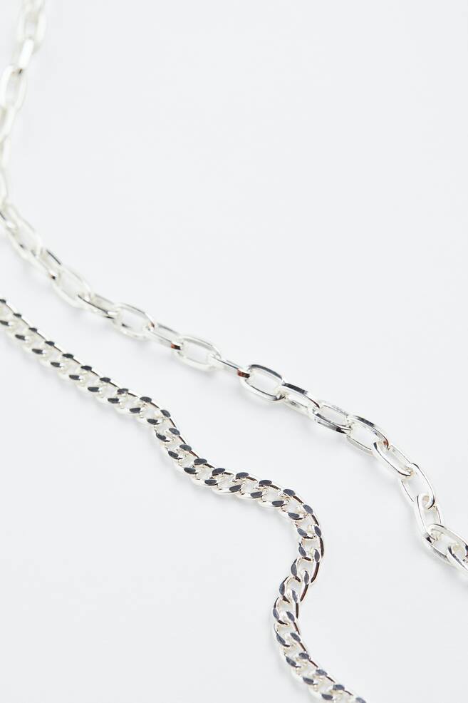 2-pack necklaces - Silver-coloured/Silver-coloured - 5