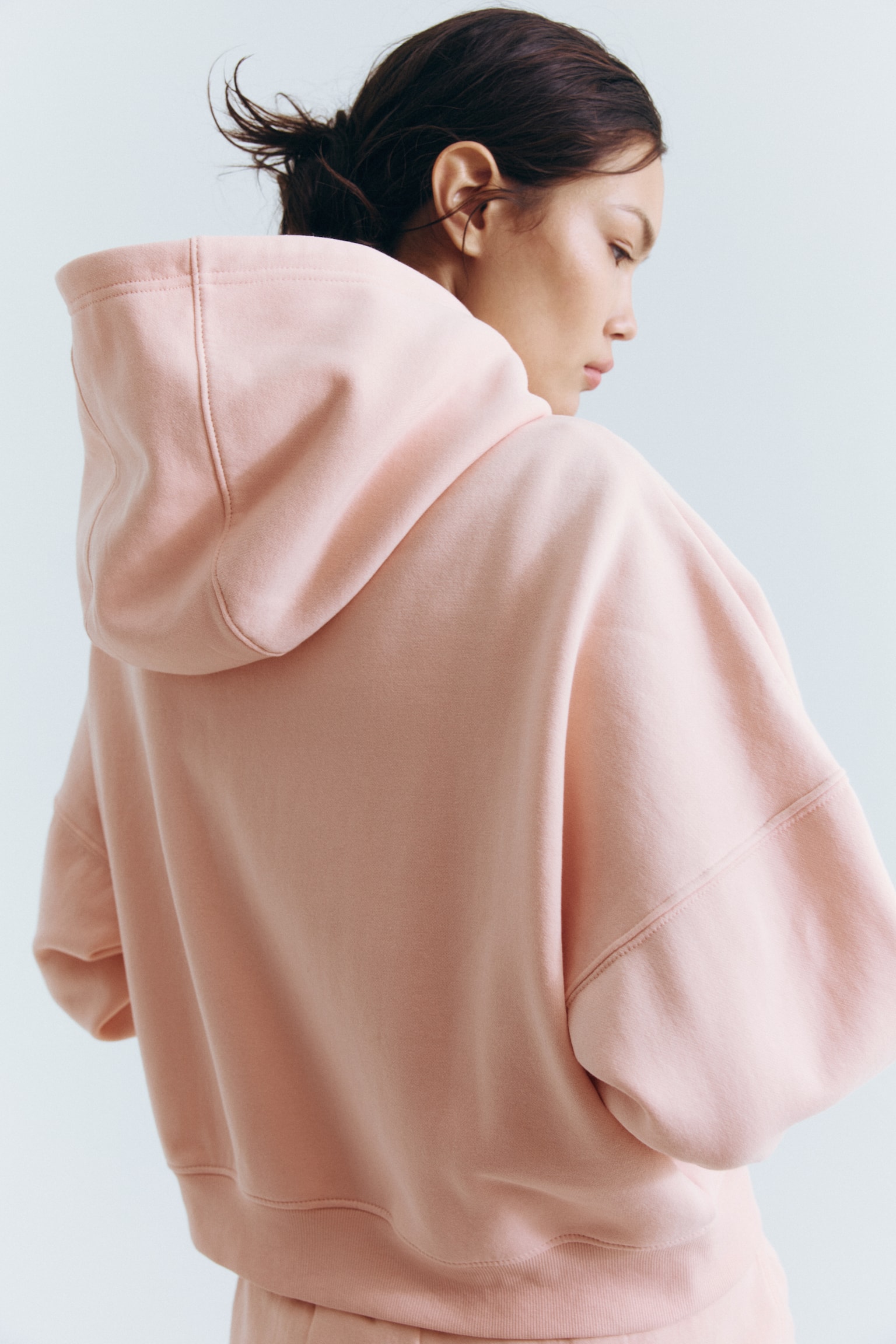 Hooded Jacket - Light peach pink/Brown/Black - 6