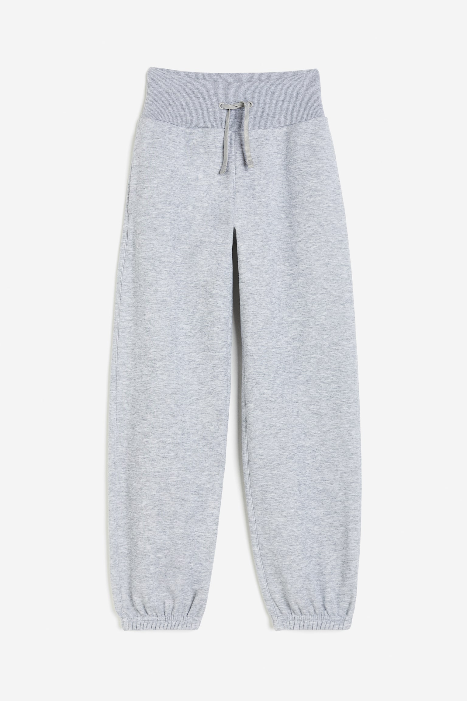 High Waist Track Pants - Light grey marle/White/However you move - 1