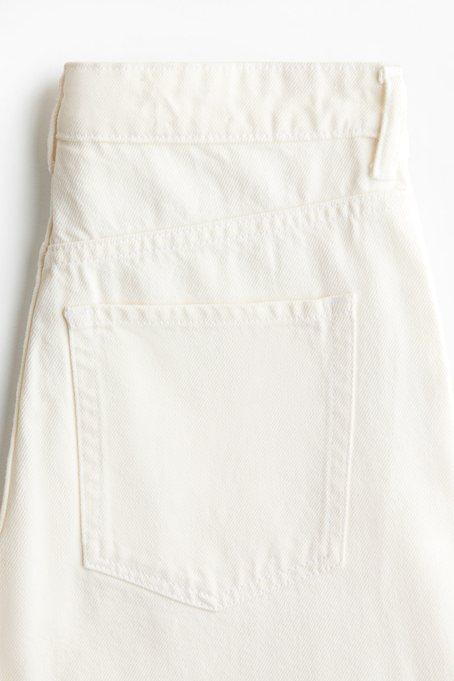 Wide High Waist Jeans - Branco/Azul denim claro/Azul denim - 4