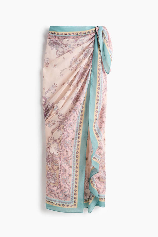Sarong - Dusty pink/patterned/Light pink/striped/Bright green/patterned/Light beige/tie-dye - 1