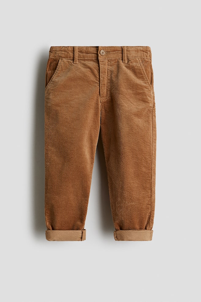 Corduroy Chinos - Brown - 1