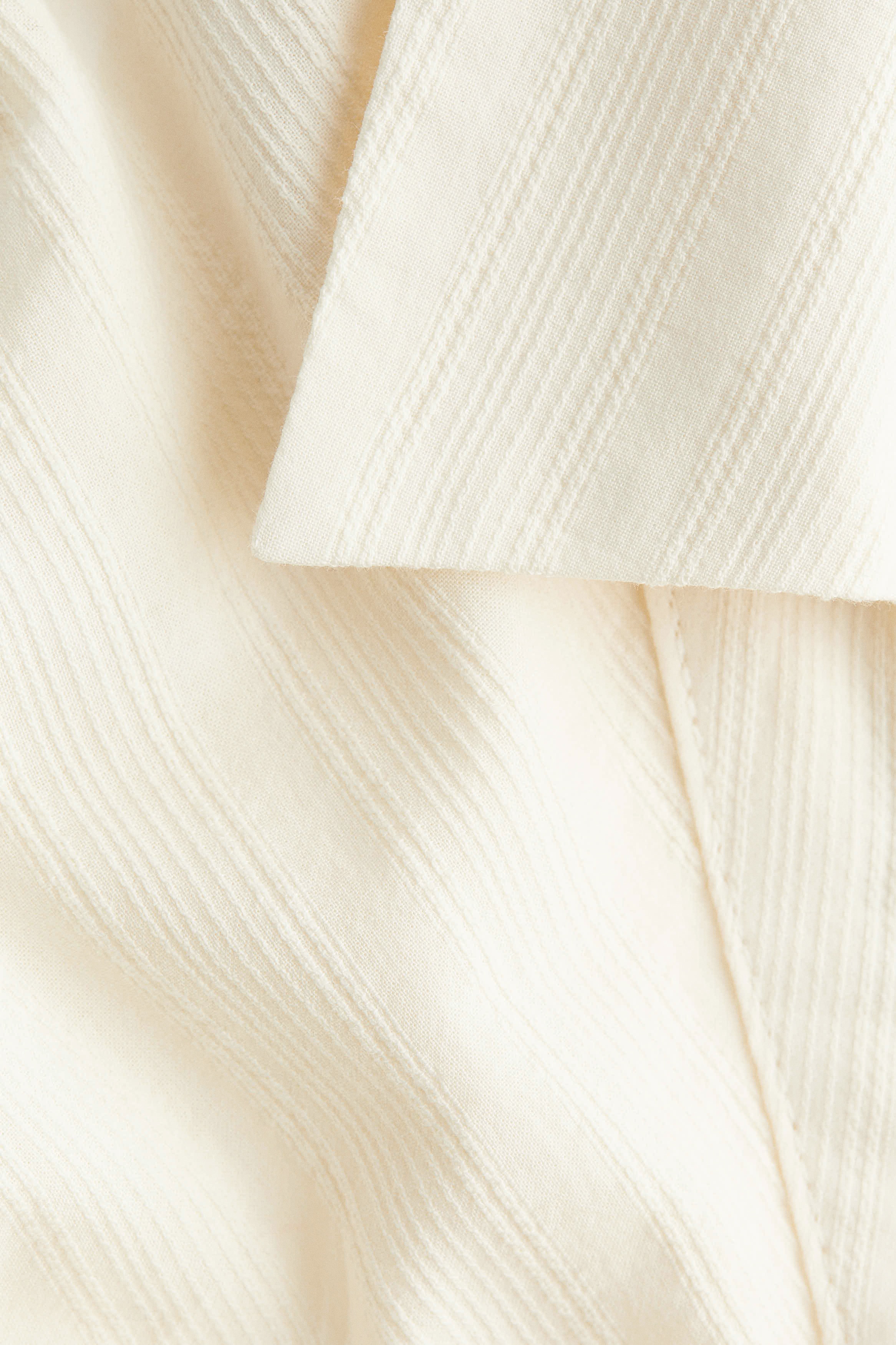 Cropped cotton shirt