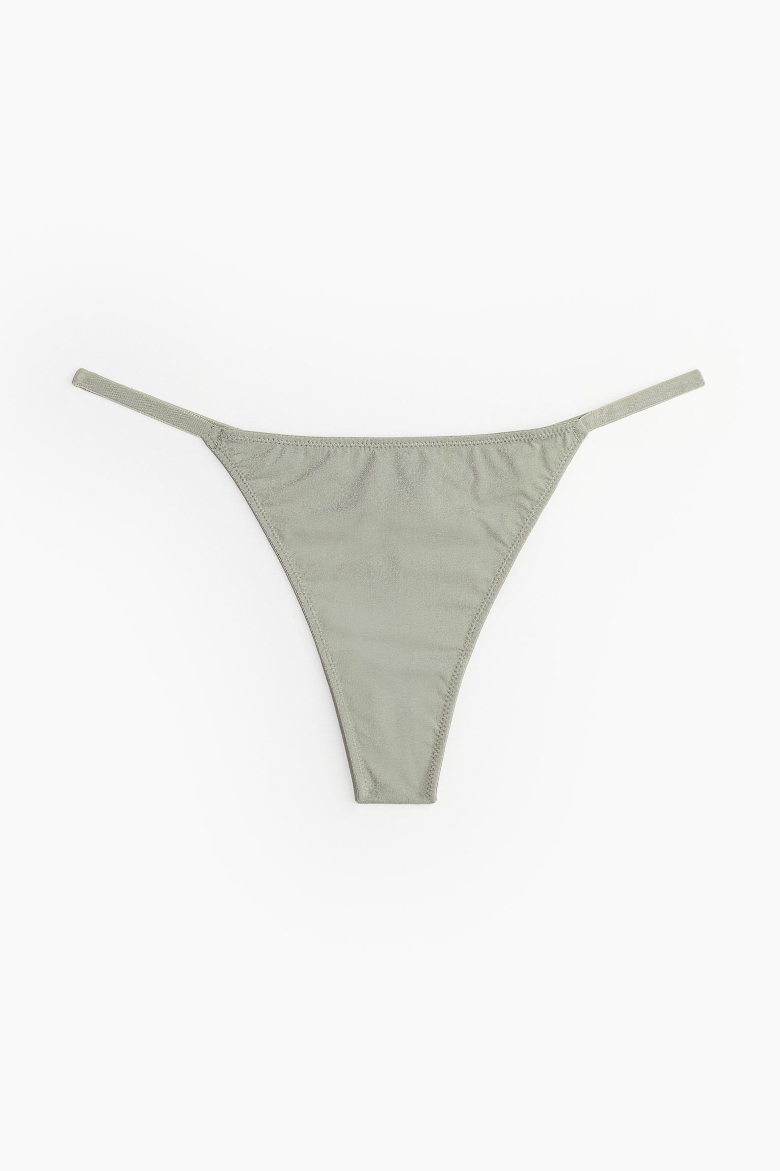 5-pack thong briefs - Light khaki green/White - 3