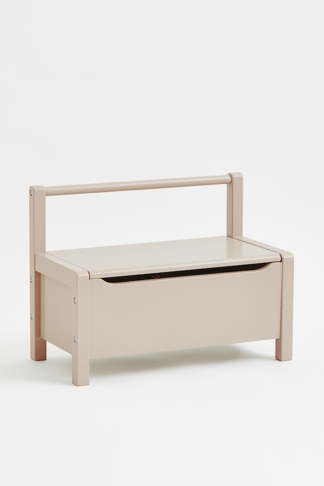 Children's storage bench - Beige/Green/Grey - 1