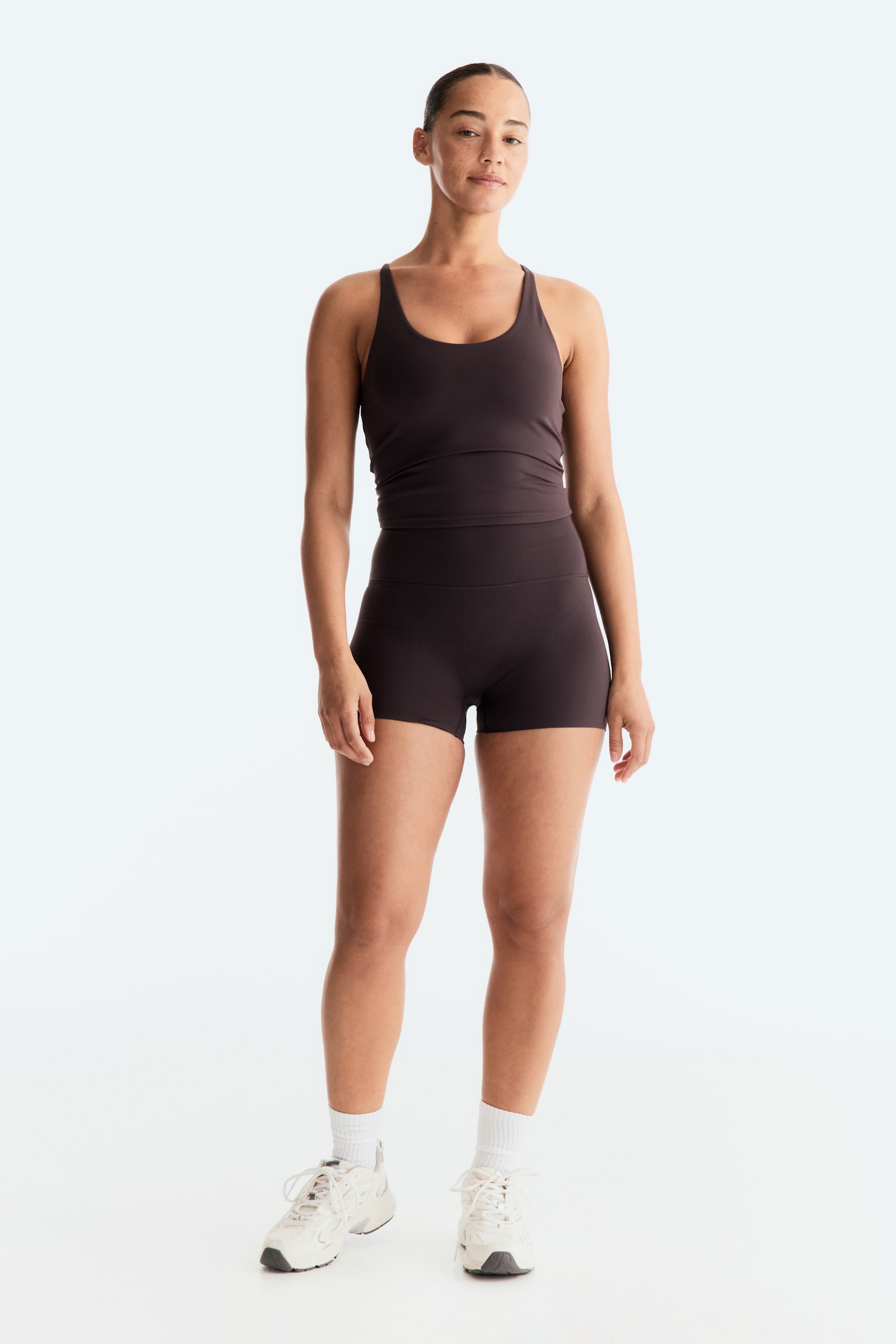 Sports Hot Pants with SculptMove™ - Plum/Black - 1