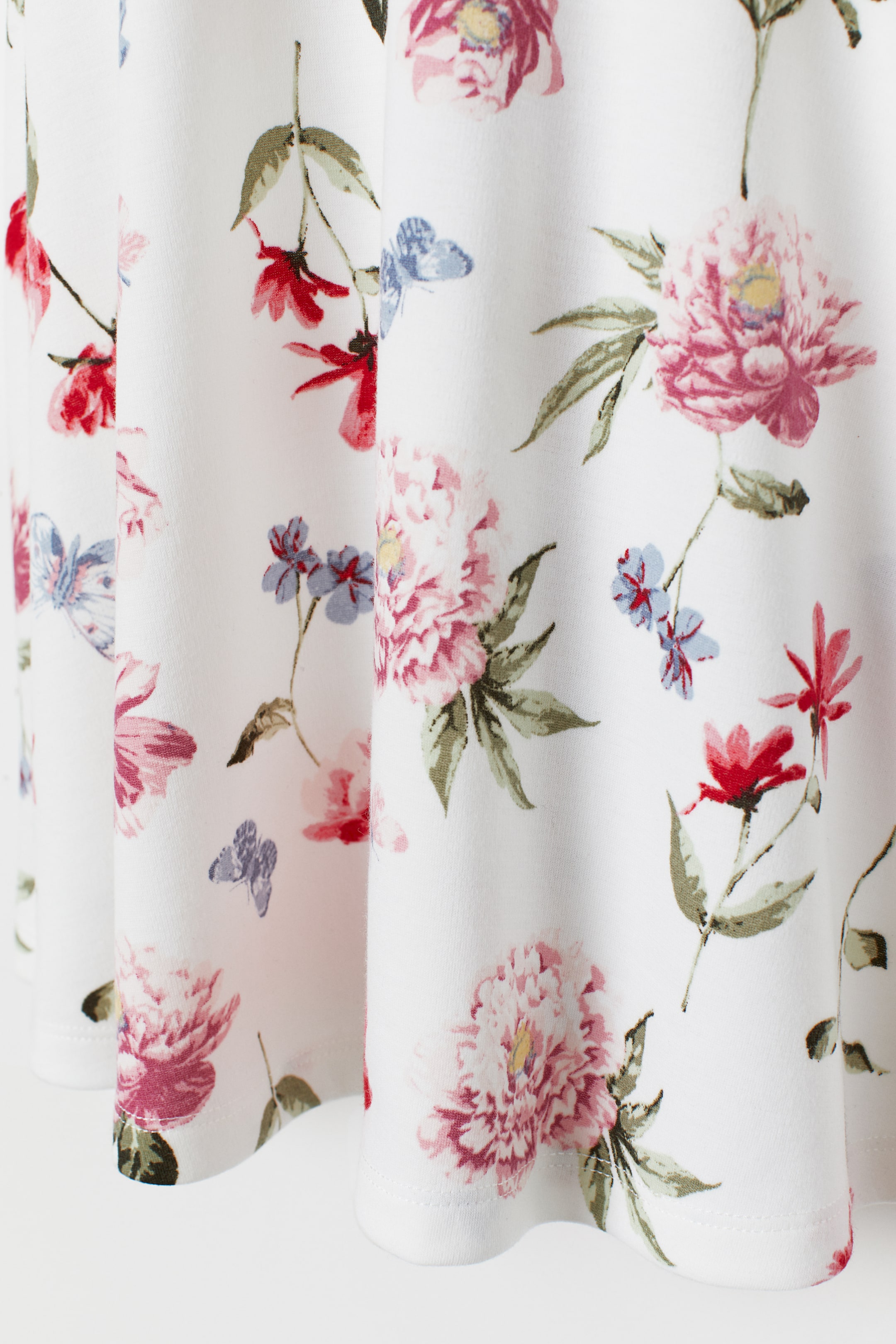 View larger image: Jersey dress - White/Floral - Kids | H&M 2