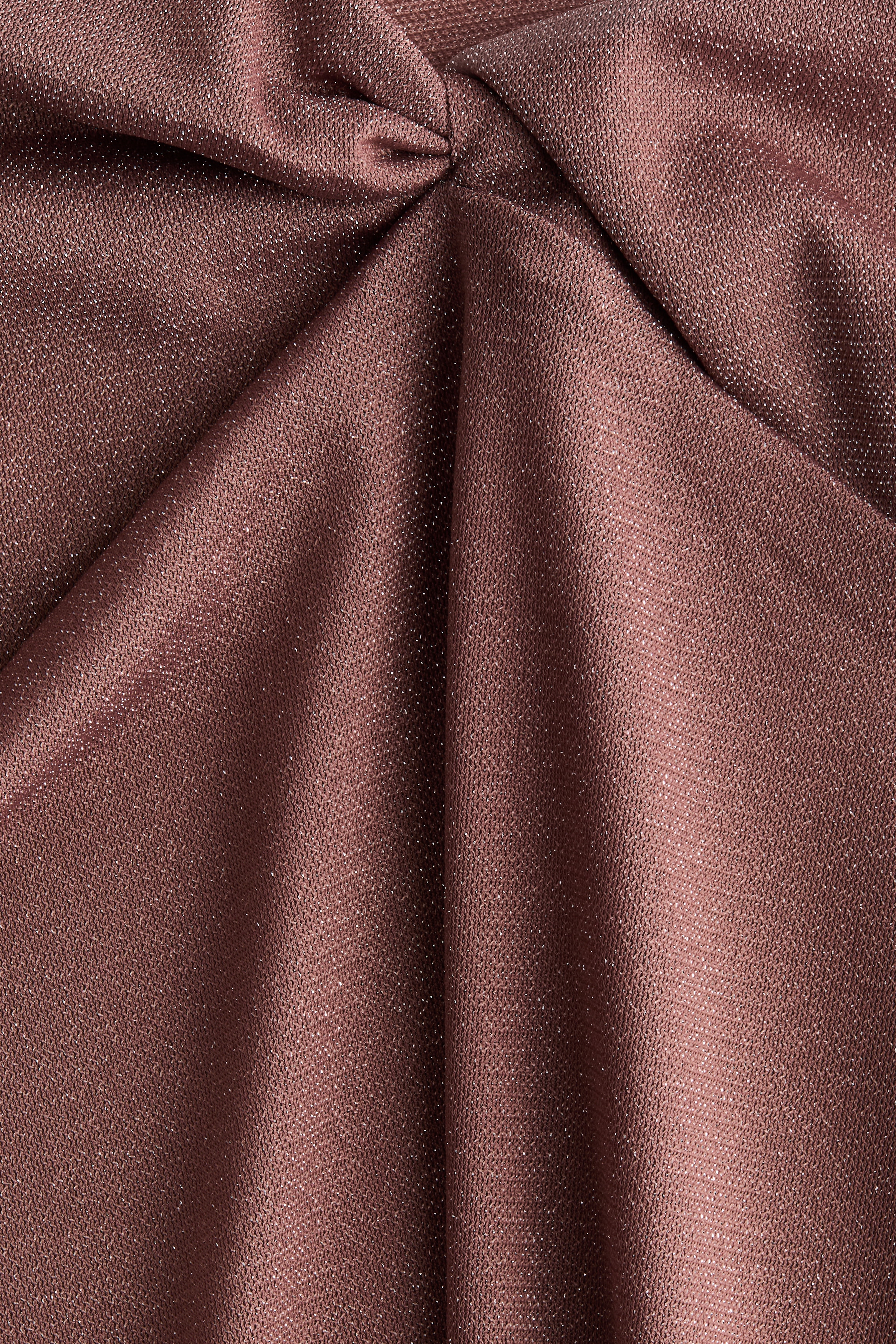 Glittery twist-detail top