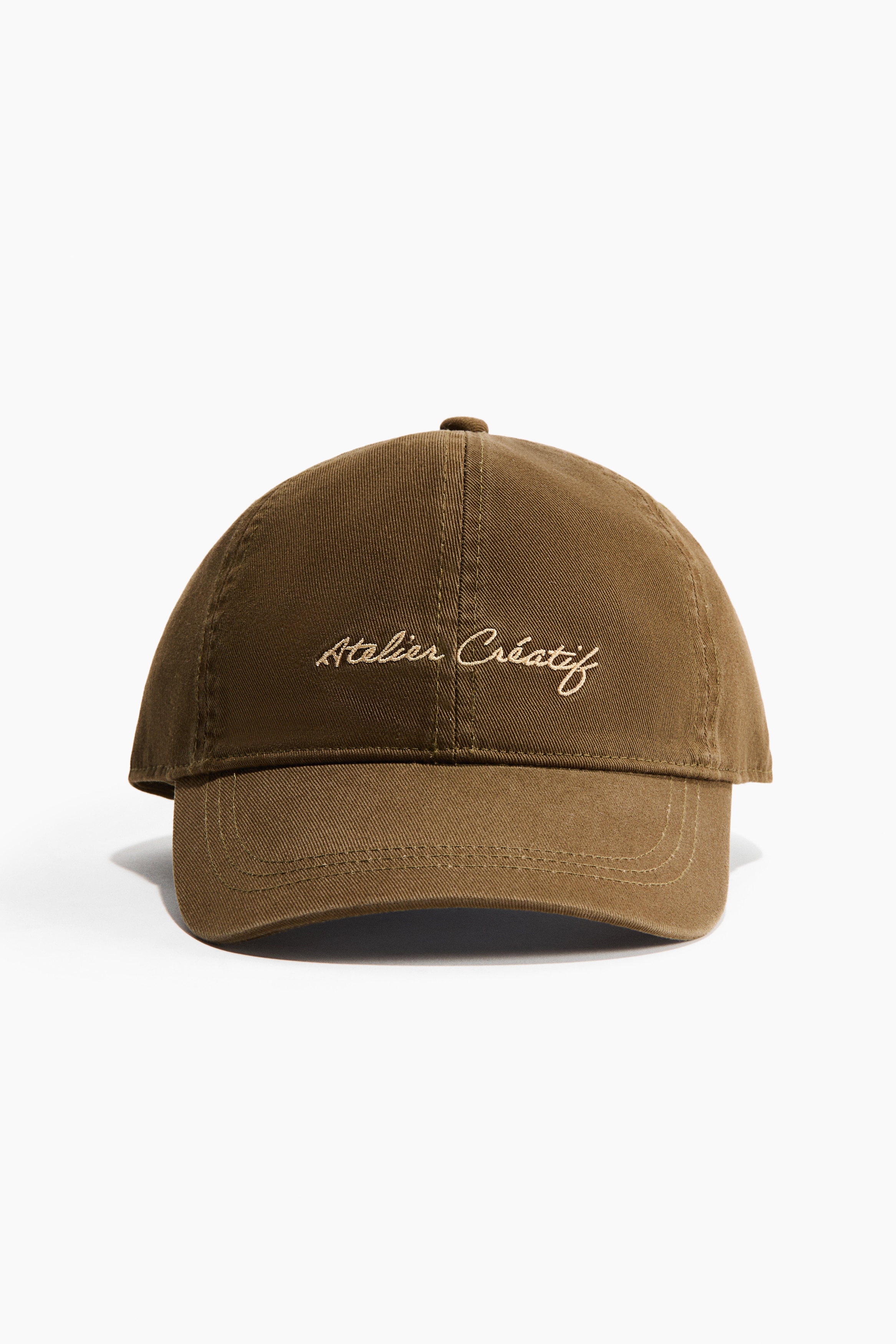 Twillcap mit Motivstickerei - Dunkles Khakigrün/Atelier/Hellbeige/Chicago/Dunkelbraun/Balance/Dunkelgrün/Chicago/Dunkelrot/L.A. Athletic/Marineblau/Le Marais/Beige/Rowing Club/Beige/Running Club/Grün/San Francisco/Dunkelbeige/NY