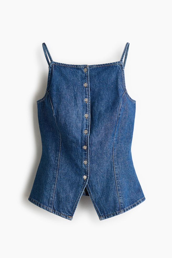Denim waistcoat - Denim blue - 1