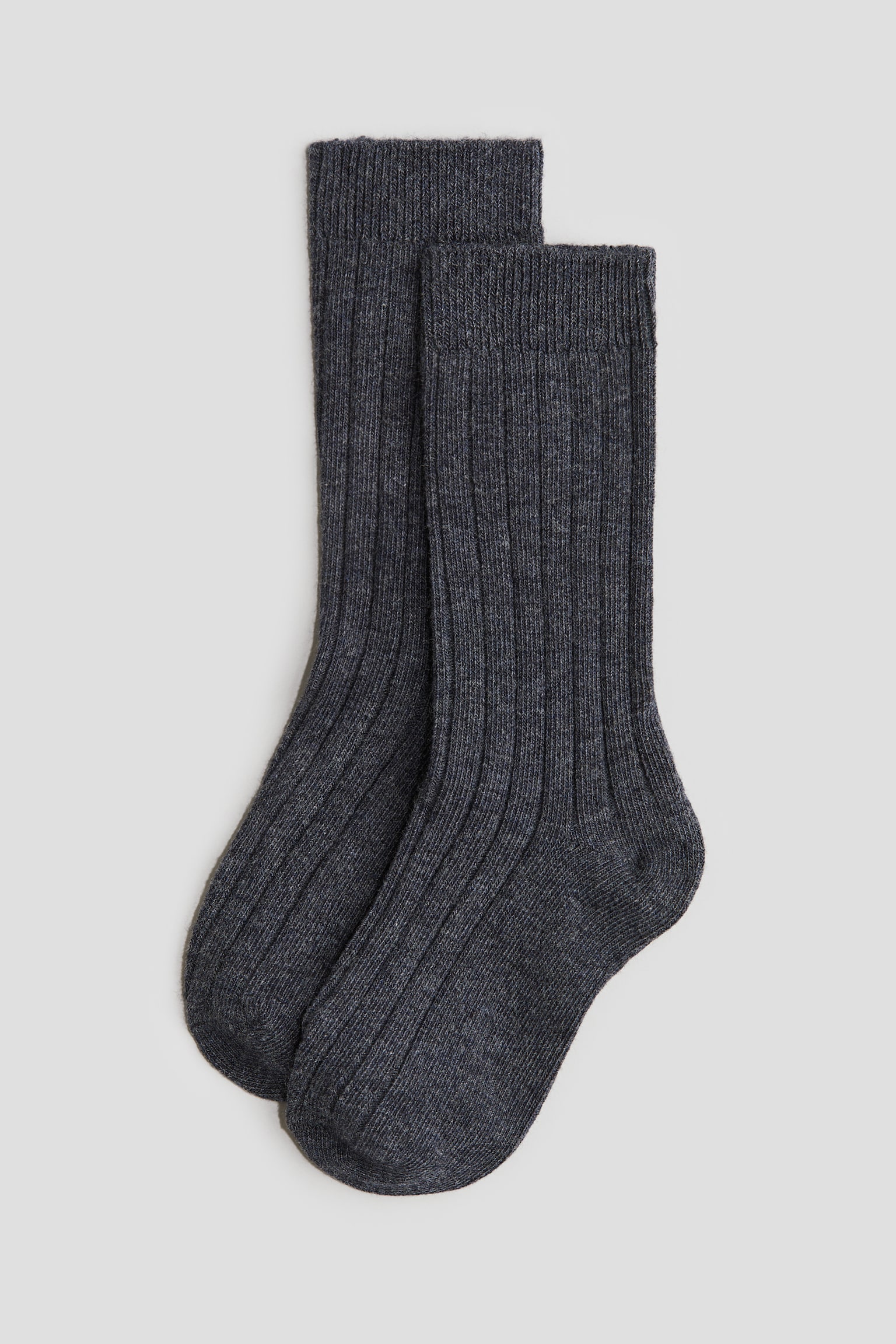 4-pack ribbed socks - Dark blue-grey/Beige - 2