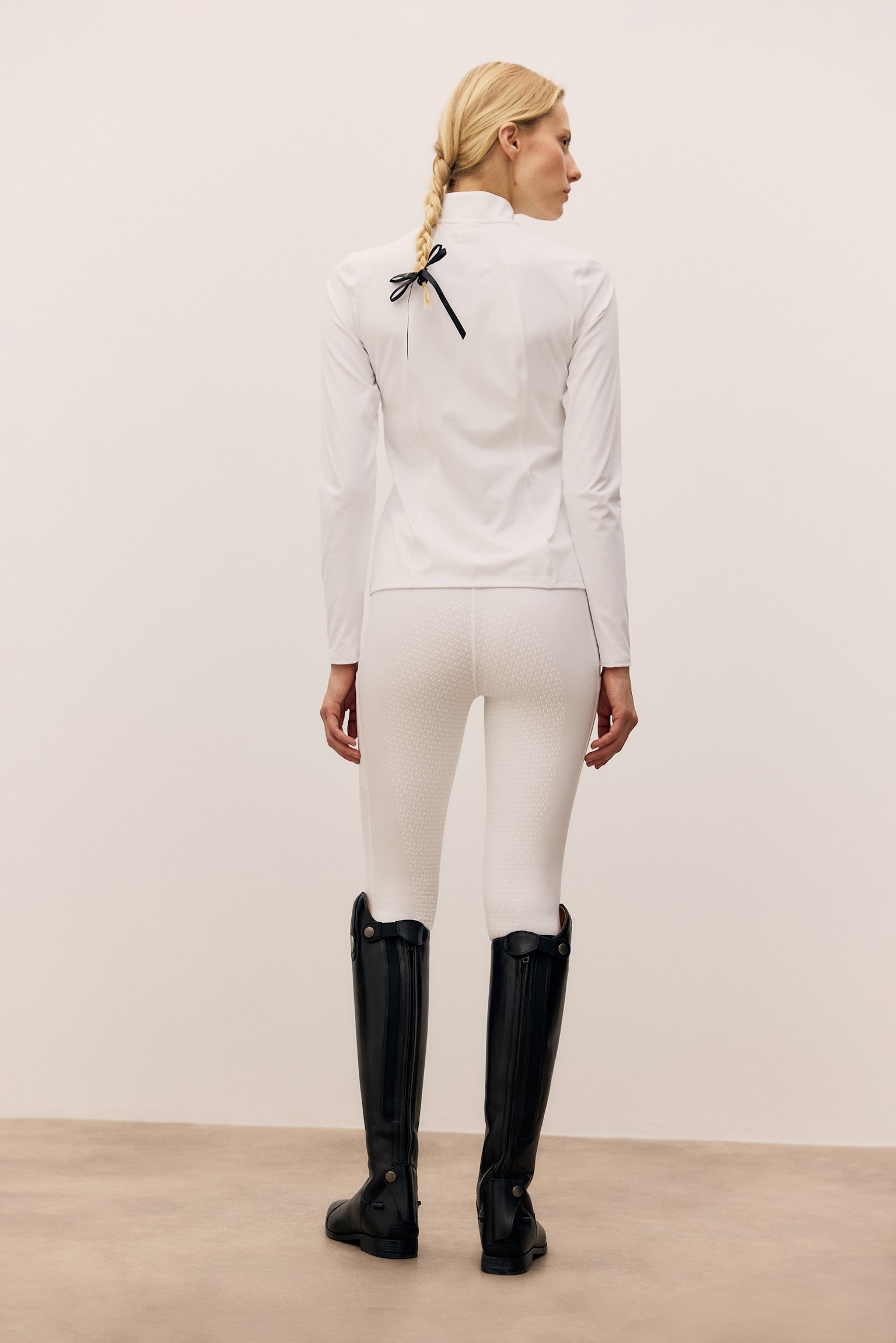 Full-grip riding leggings - White/Navy blue/Coffee bean brown/Warm grey/Black - 7