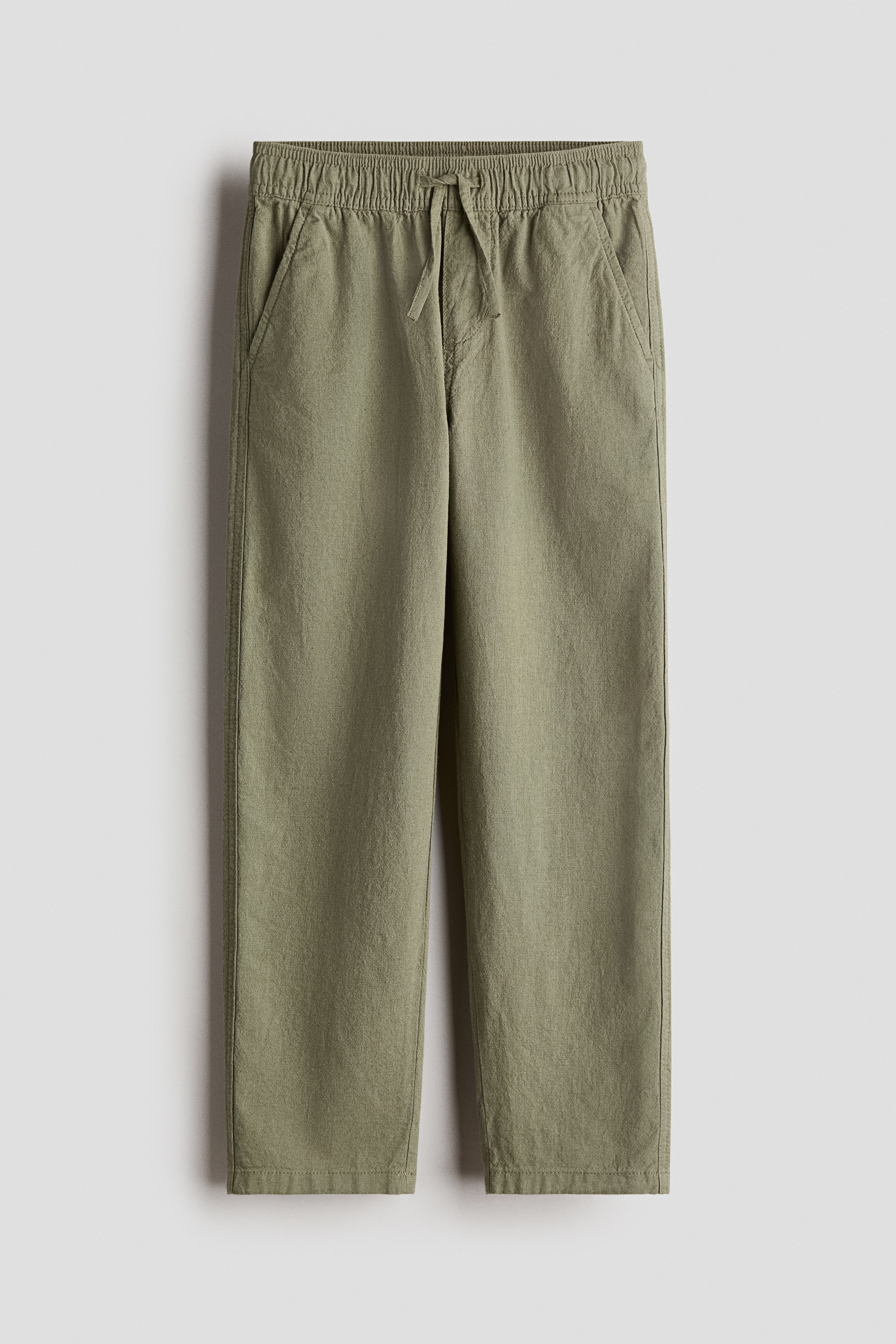 Hose aus Leinenmix - Khakigrün/Hellbeige/Marineblau/Cremefarben/Dunkelgrau