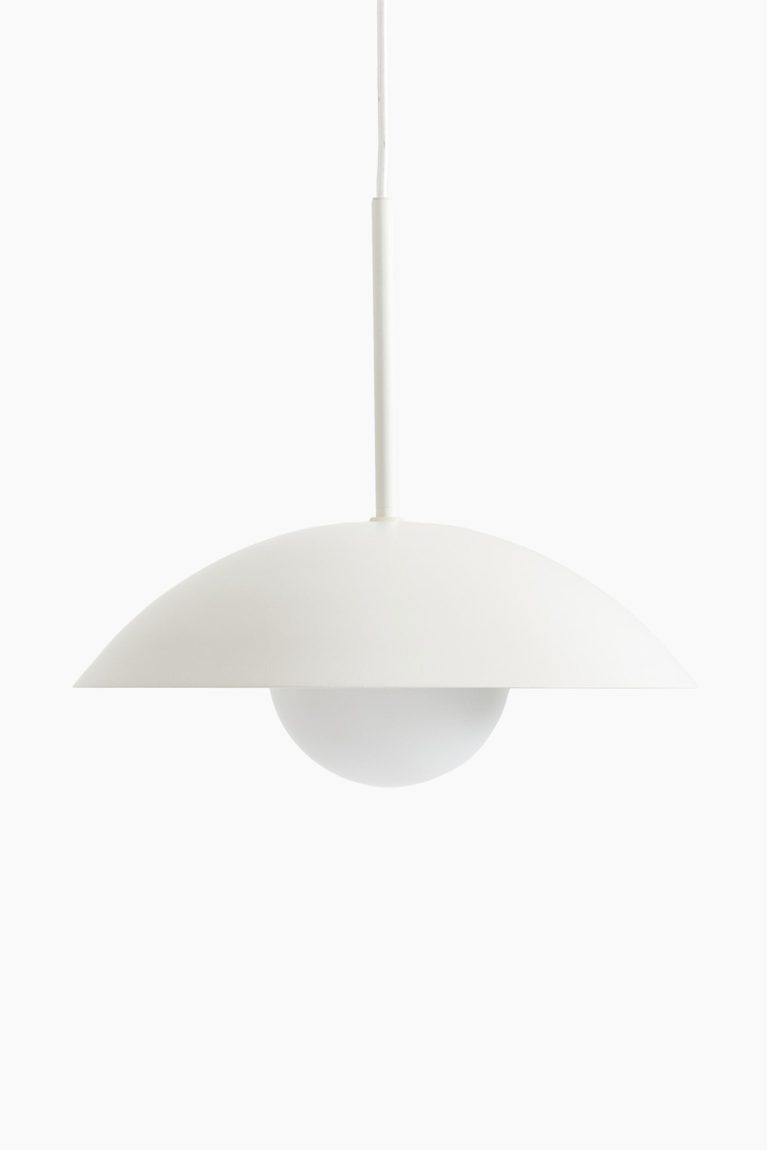 Metal pendant light - White/Light green - 1