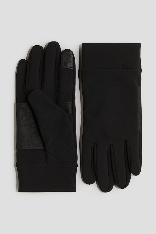 Gants tactiles déperlants - Noir - 1