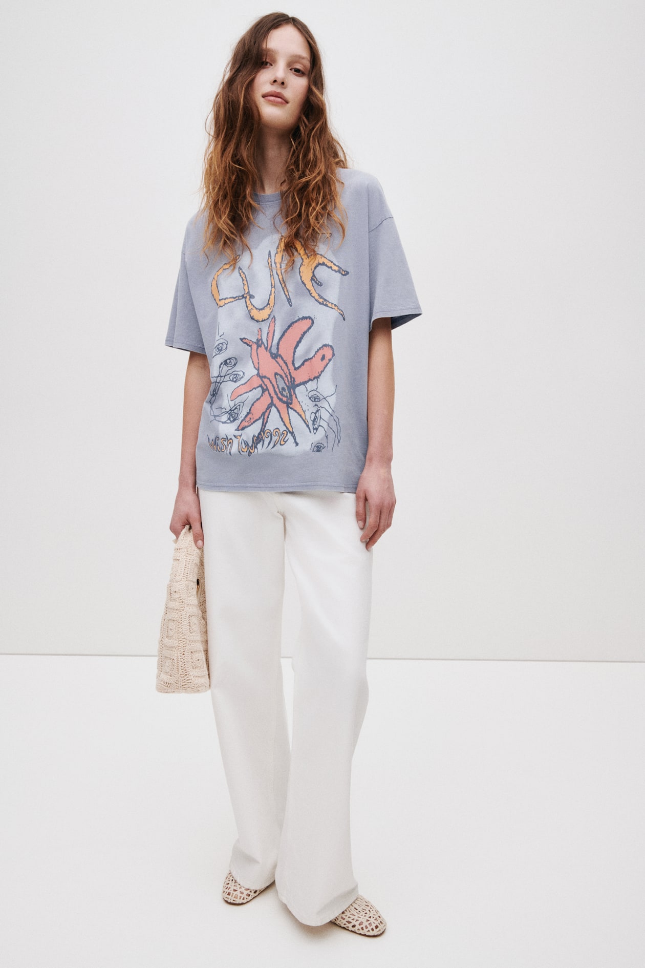 Oversized T-Shirt with Printed Motif - image 2