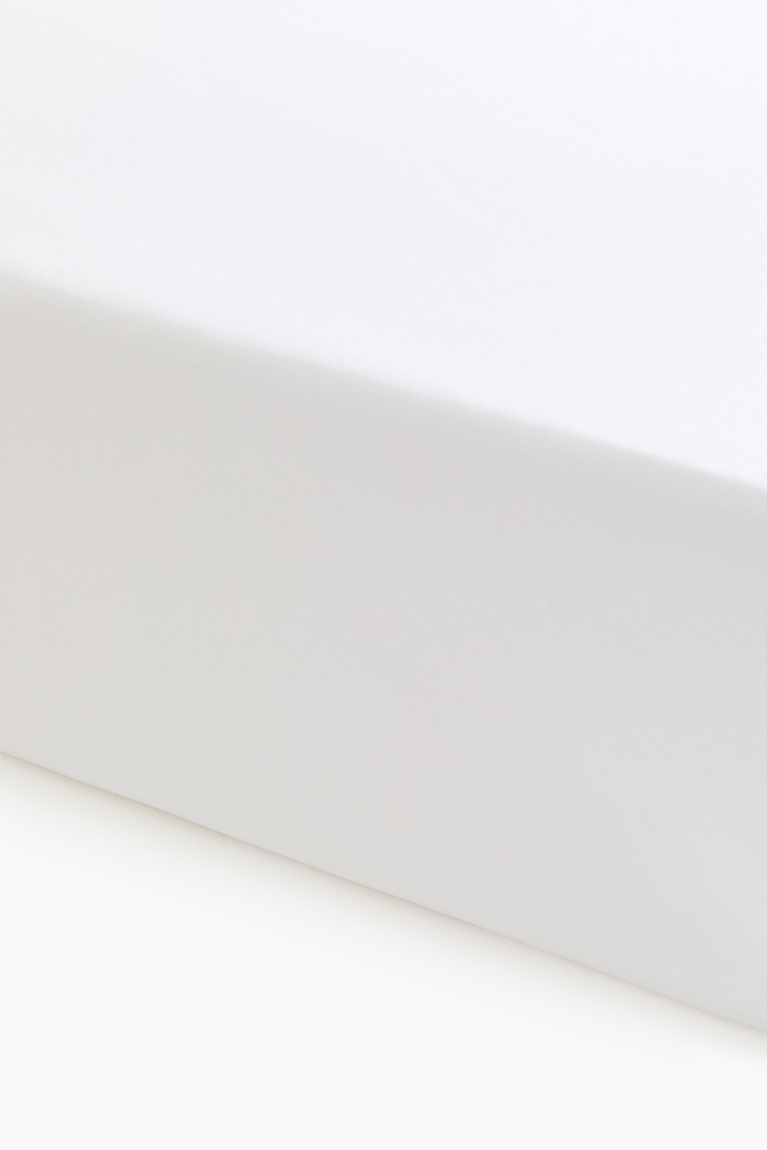 Cotton fitted sheet - White - 1