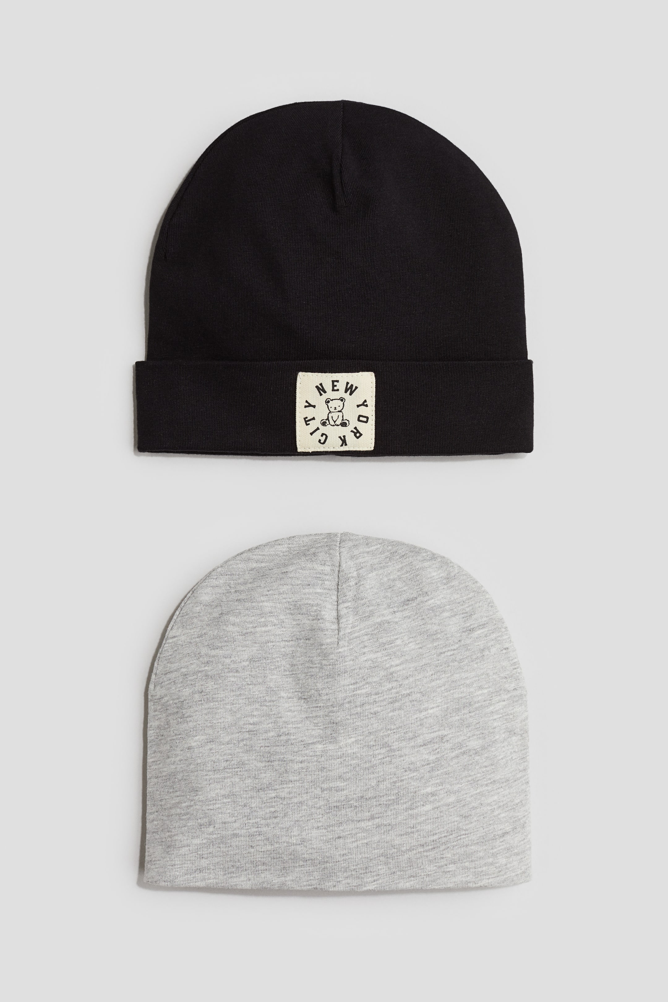 2-pack Cotton Jersey Beanies