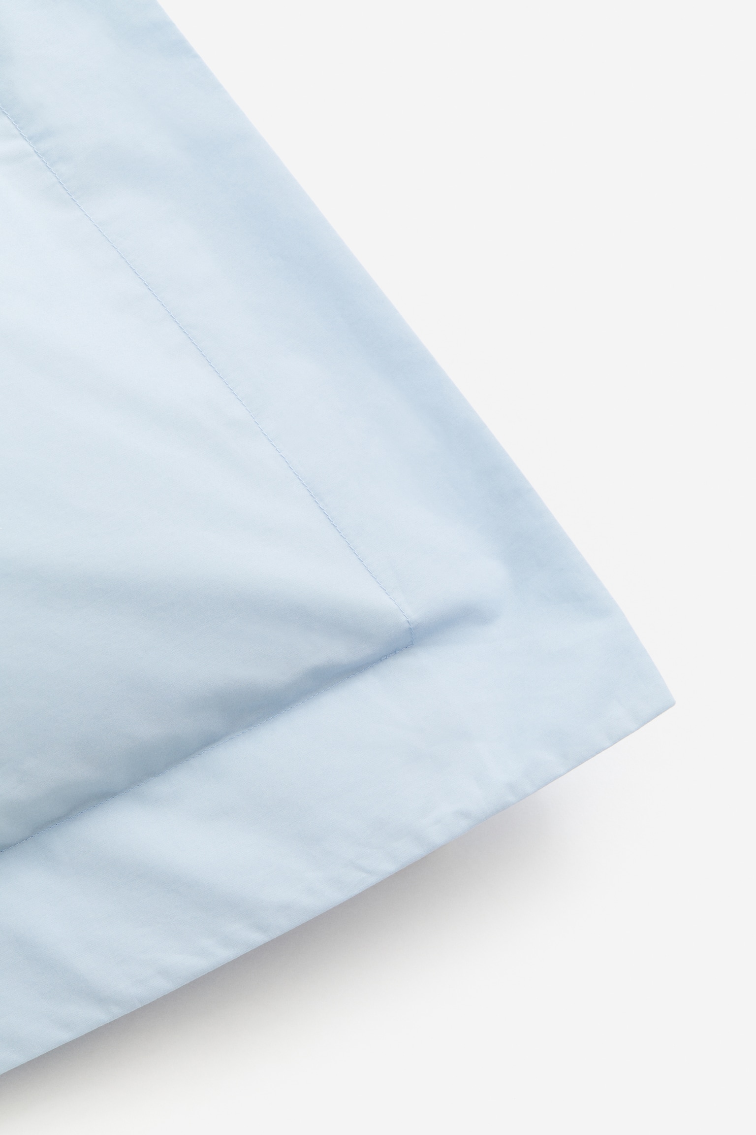 Taie d'oreiller en percale de coton - Bleu clair/Taupe clair/Blanc - 2