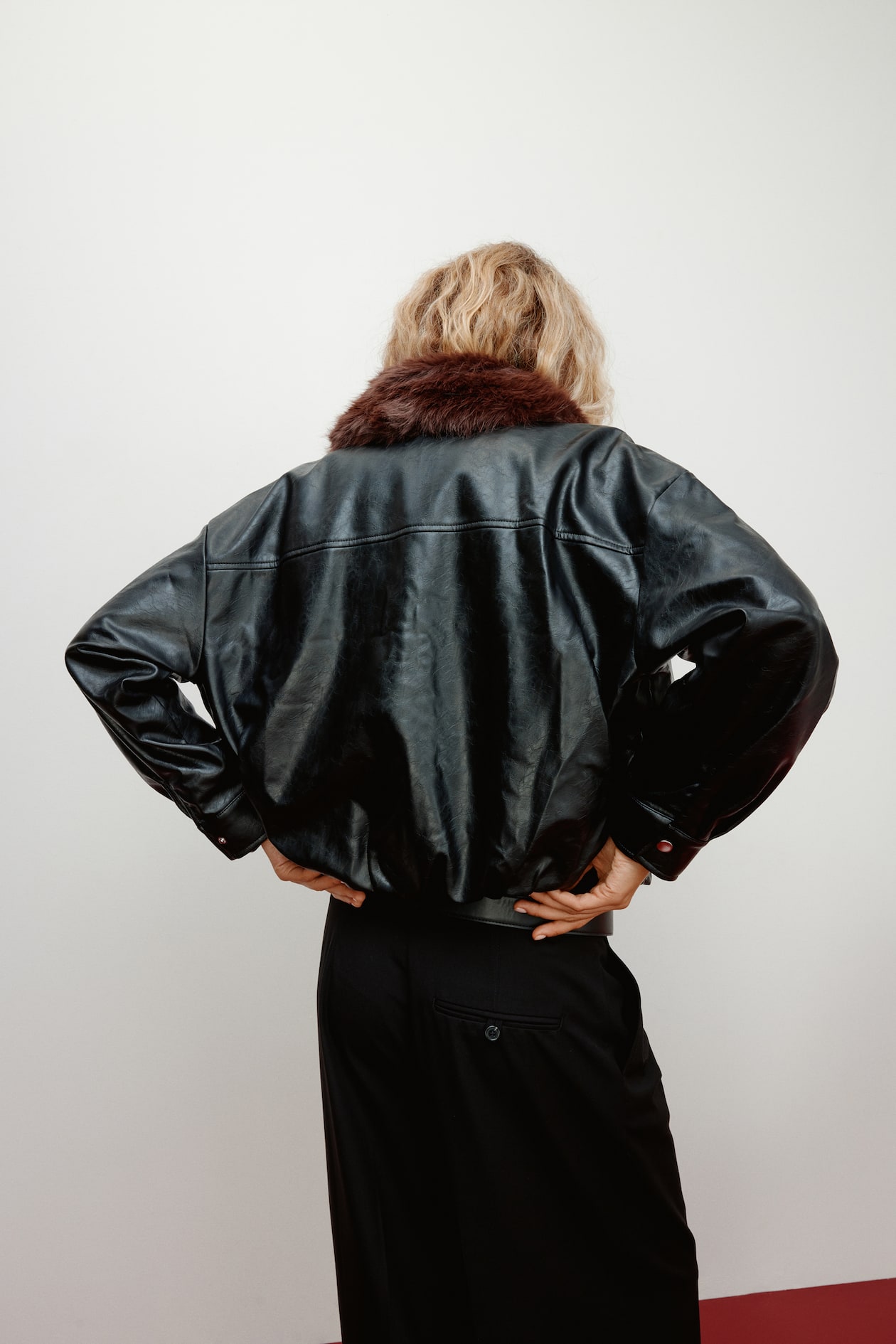Jacket with Fluffy Collar - image 2