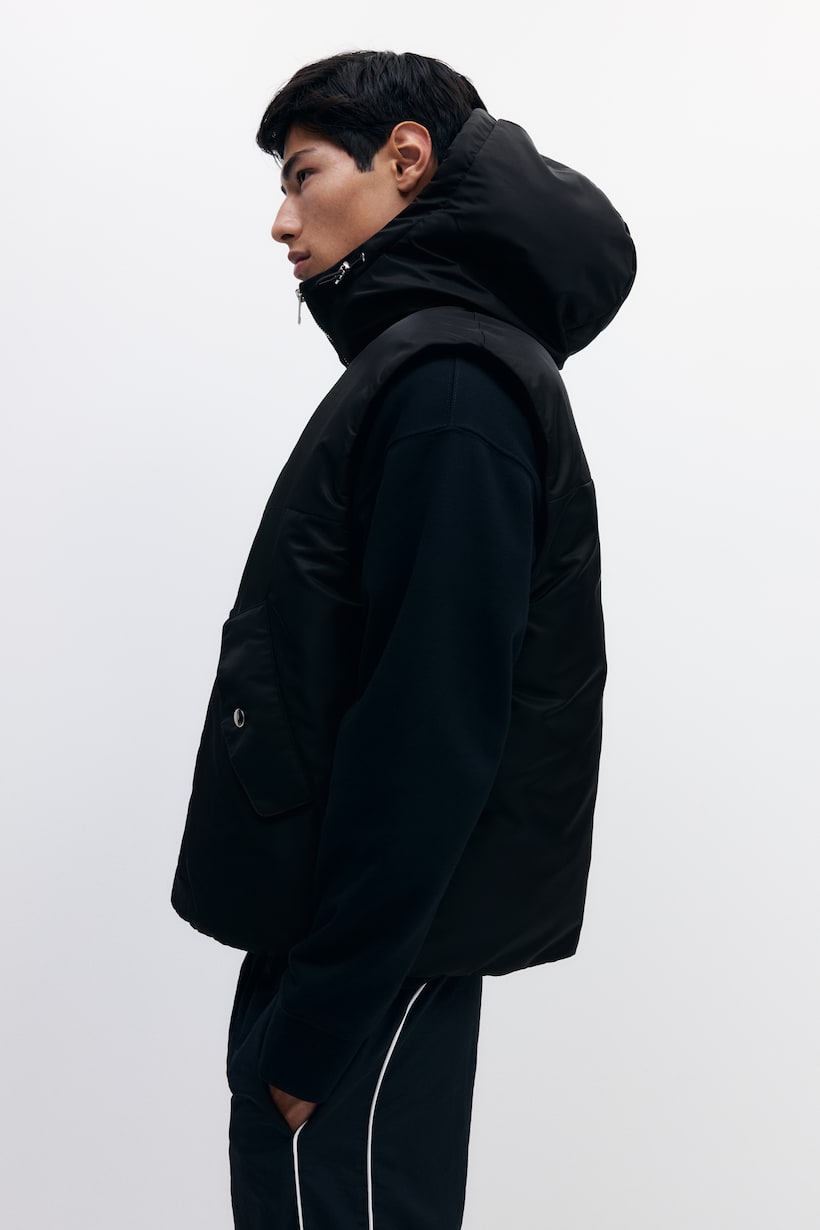 Gilet Sans Manches Homme Hiver – Doudoune Matelassée Légère – Zippé, Une Poche – Pour Mi-saison, Sport, Quotidien